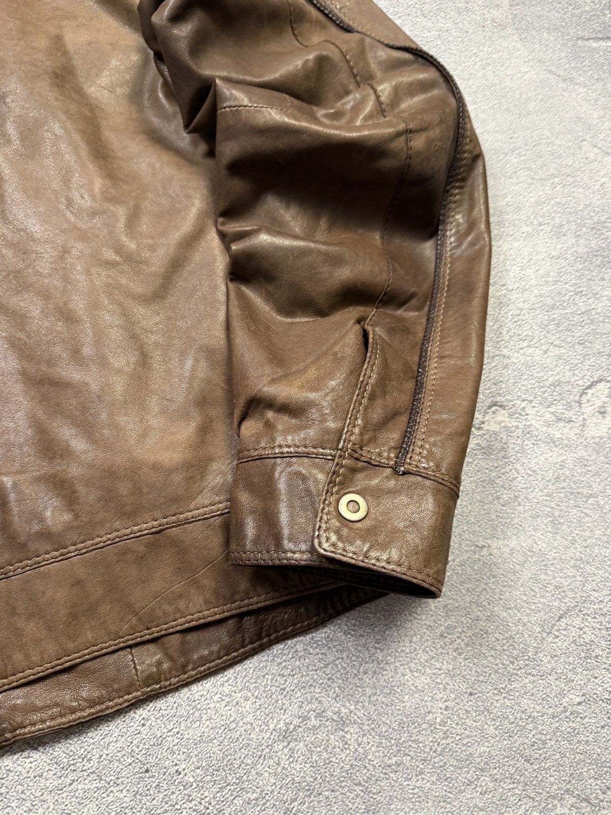 Gimo's Gimos Pelle Leather Bomber Jacket Japanse Style Size US L / EU 52-54 / 3 - 12 Thumbnail