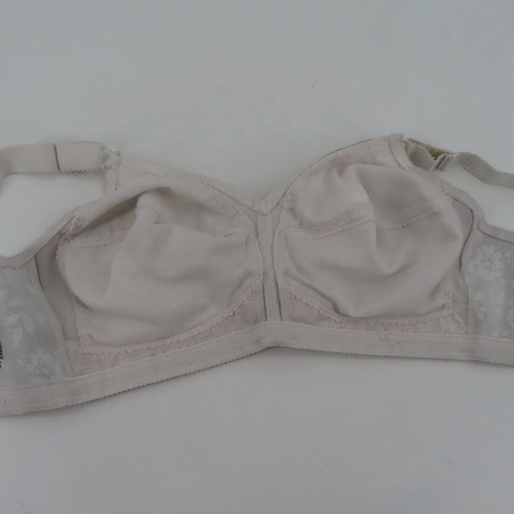 Vintage Playtex 38D 18 Hour Sensational Support Wirefree Bra 0027 White Women Unlined T-Shirt Cup D Size ONE SIZE - 7 Thumbnail
