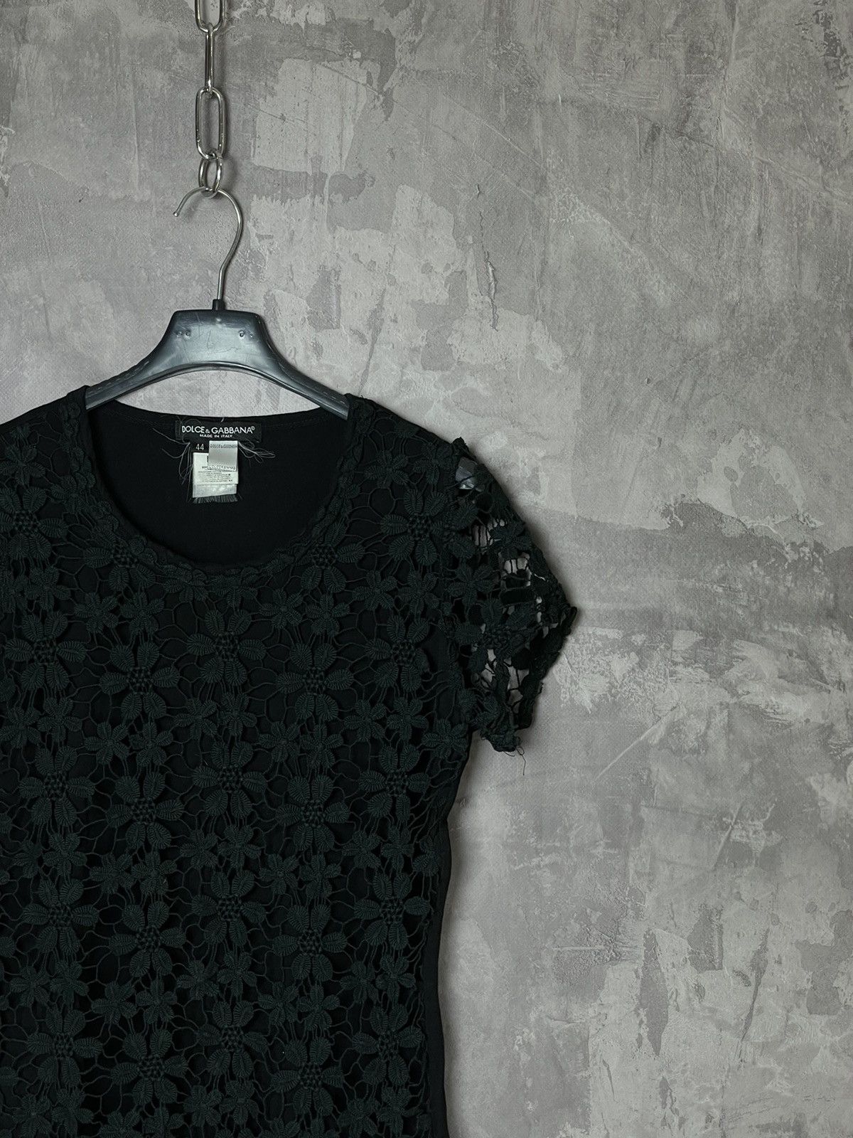 Dolce & Gabbana × Vintage VINTAGE DOLCE AND GABBANA FLOWERS Y2K BLACK T SHIRT Size M / US 6-8 / IT 42-44 - 4 Thumbnail