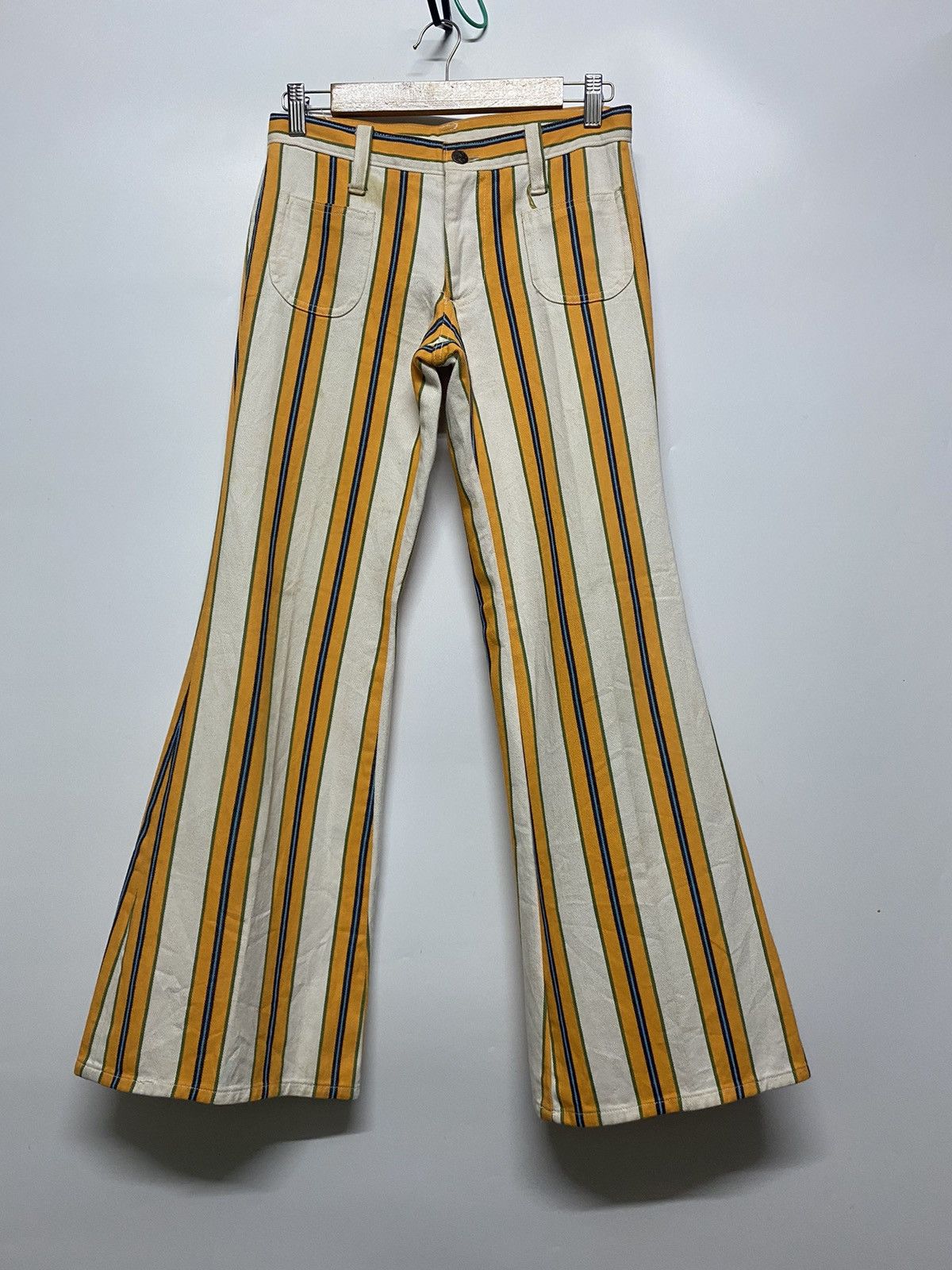 Japanese Brand × Vintage Vintage GAYTOGS Flare Leg Stripes Kicky Craze in Gay Size US 28 / EU 44 - 1 Thumbnail