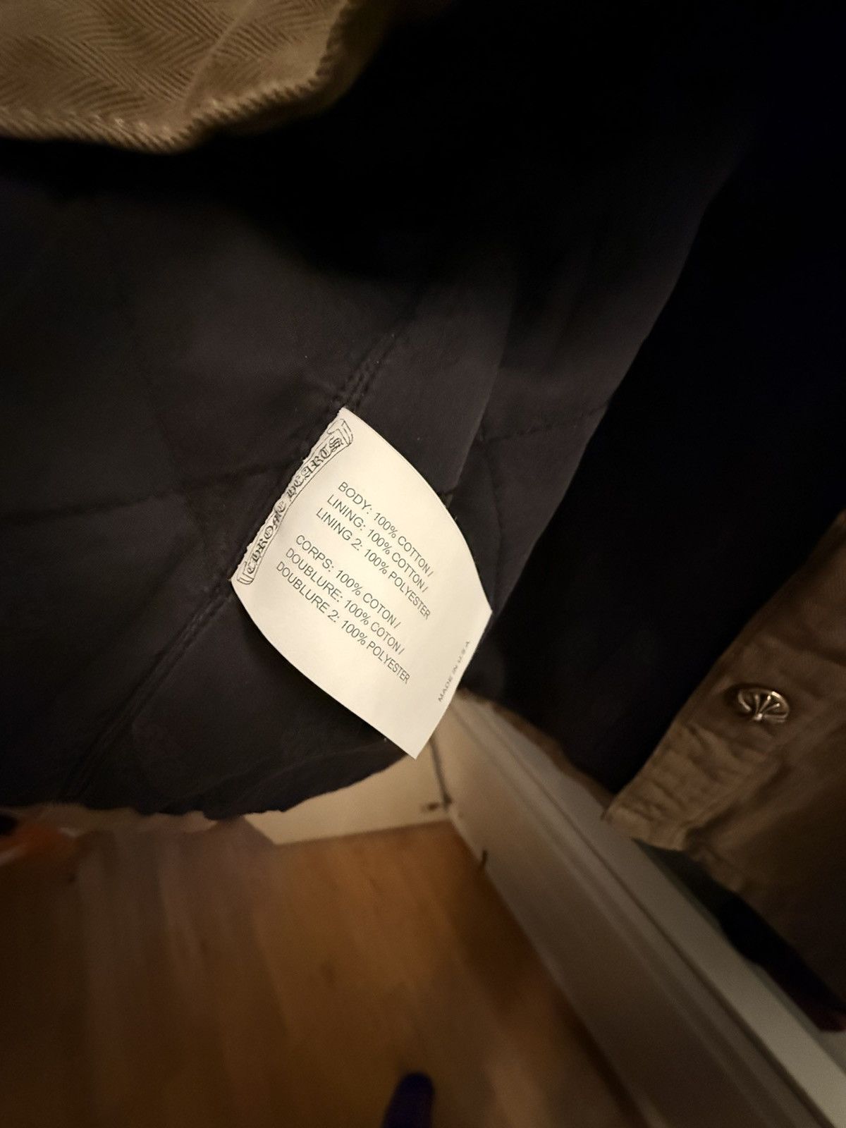 Chrome Hearts Chrome Hearts work dog herringbone jacket Size US M / EU 48-50 / 2 - 2 Thumbnail