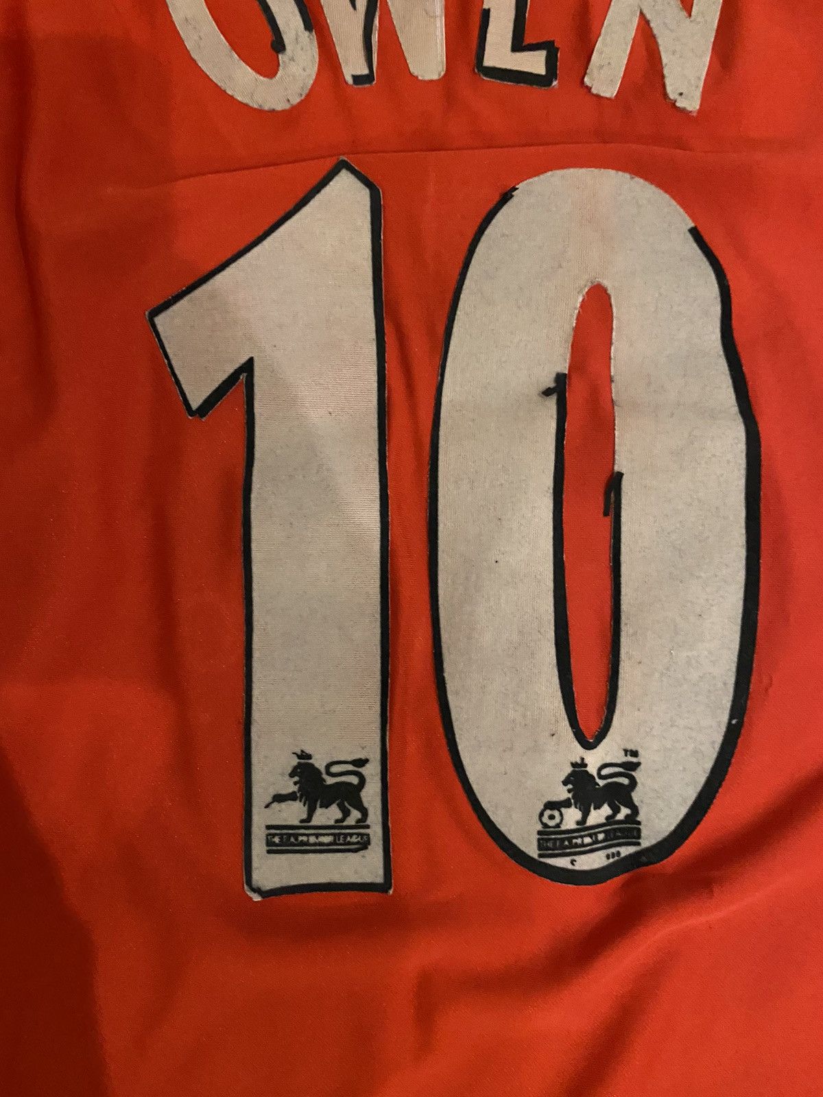 Vintage Vintage Long sleeve Jersey Liverpool Owen #10 Retro Rare Size US M / EU 48-50 / 2 - 7 Thumbnail