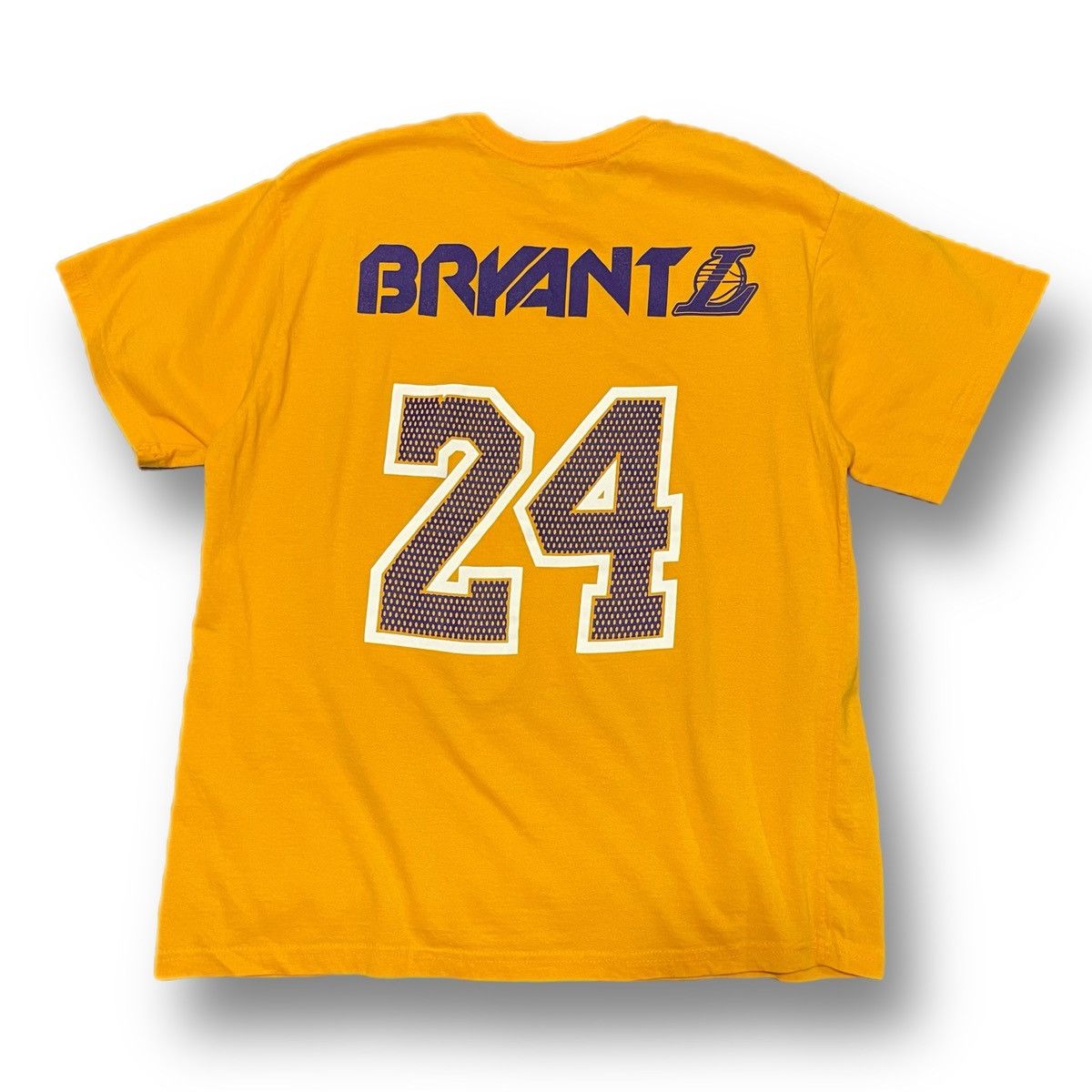 NBA Kobe Bryant 24 Lakers Yellow Tee Size US XL / EU 56 / 4 - 4 Thumbnail