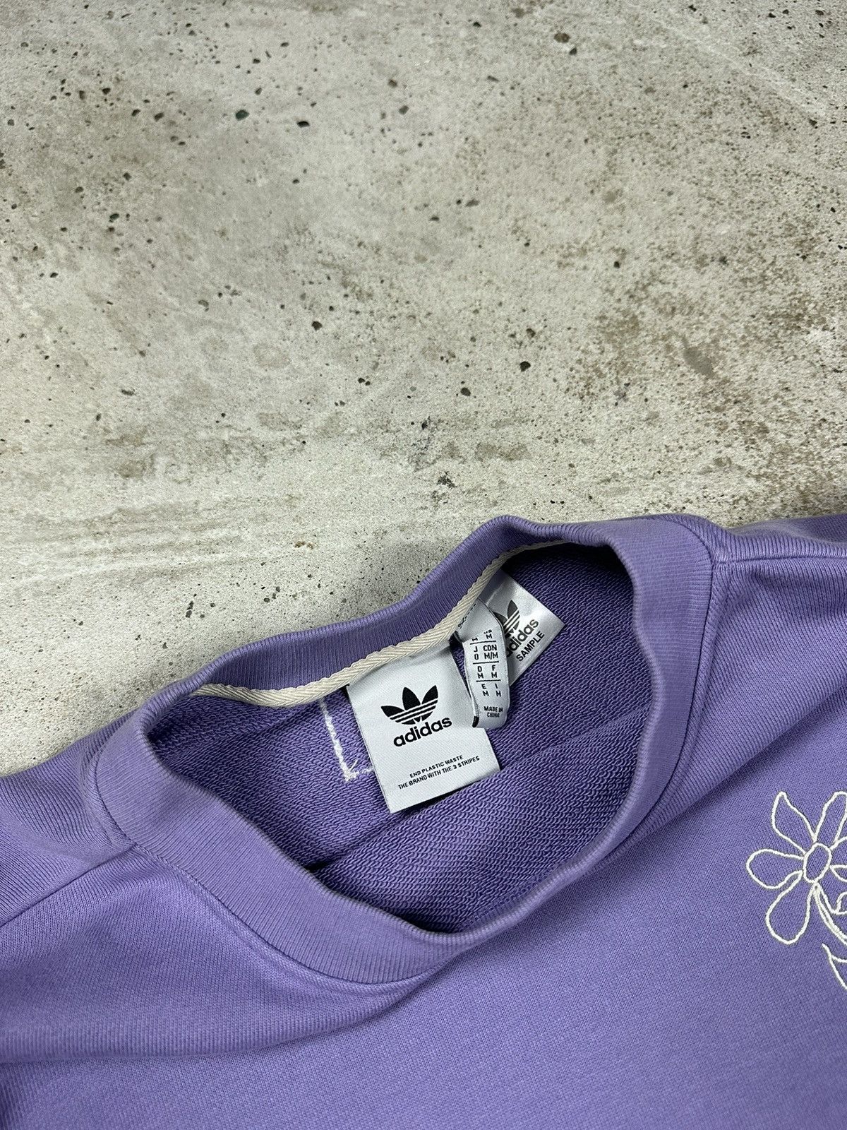 Adidas Adidas Sample Purple Self Love Crewneck Boxy Sweatshirt Size US M / EU 48-50 / 2 - 7 Thumbnail