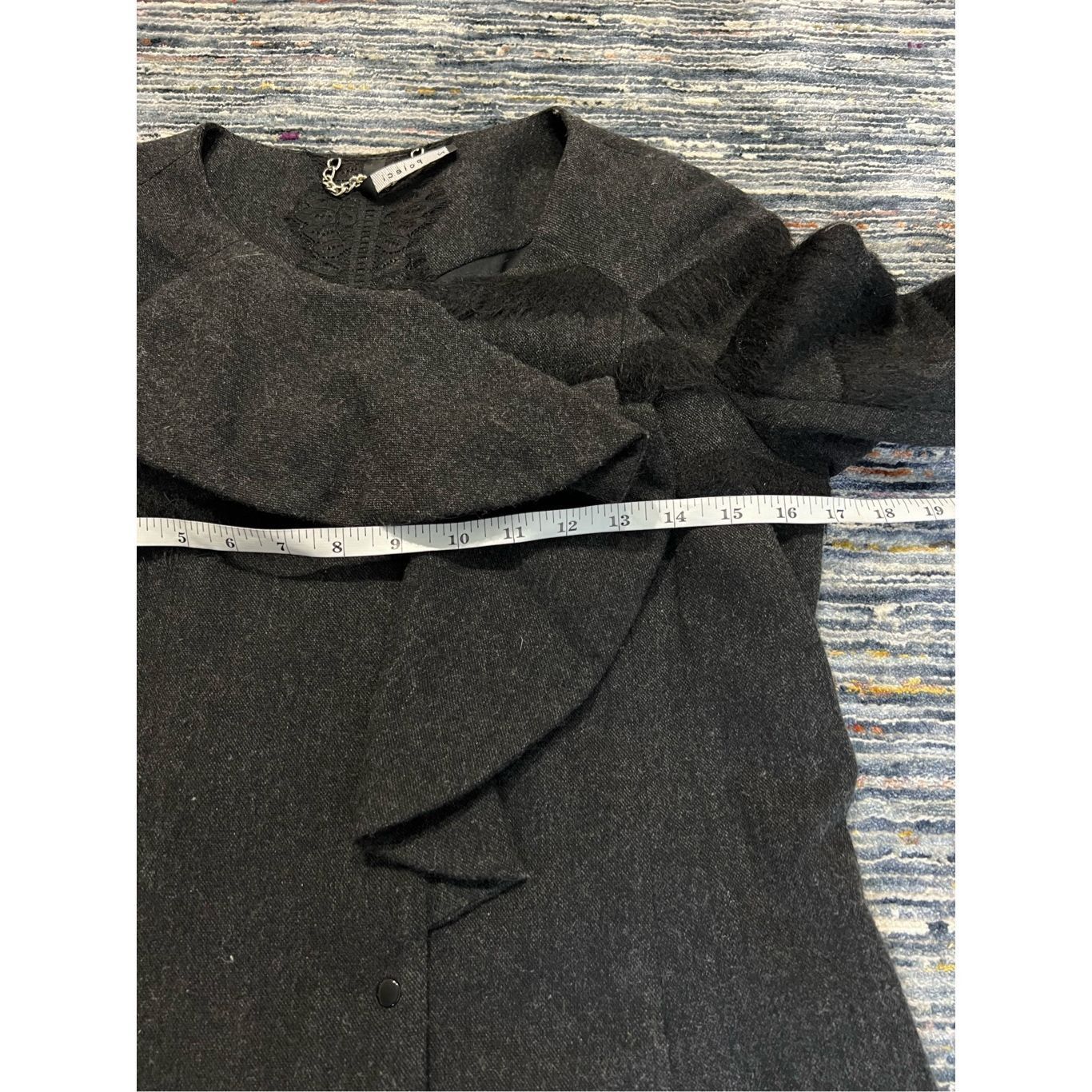 Other Poleci black coat jacket wool blend size 2 Size XS / US 0-2 / IT 36-38 - 10 Thumbnail