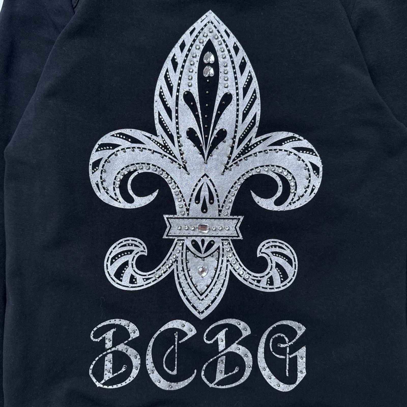 Bcbgmaxazria Y2K BCBG 00s black zip up hoodie jacket Size L / US 10 / IT 46 - 6 Thumbnail