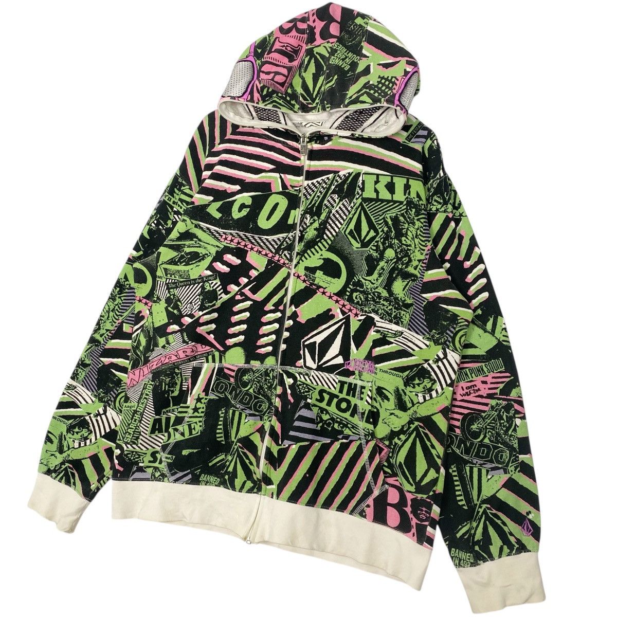 Other Vintage Volcom Skateboard Full Print Hoodie Sweater Size XL Size US XL / EU 56 / 4 - 2 Thumbnail