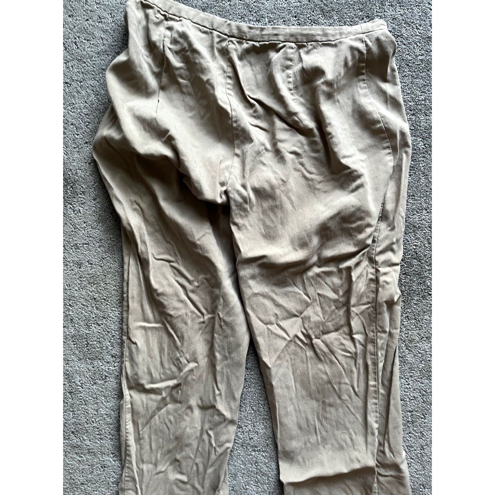 Express Express Pants stretch Beige 7/8 Womens Dress Pants Casual Workwear Size 28" / US 6 / IT 42 - 4 Thumbnail