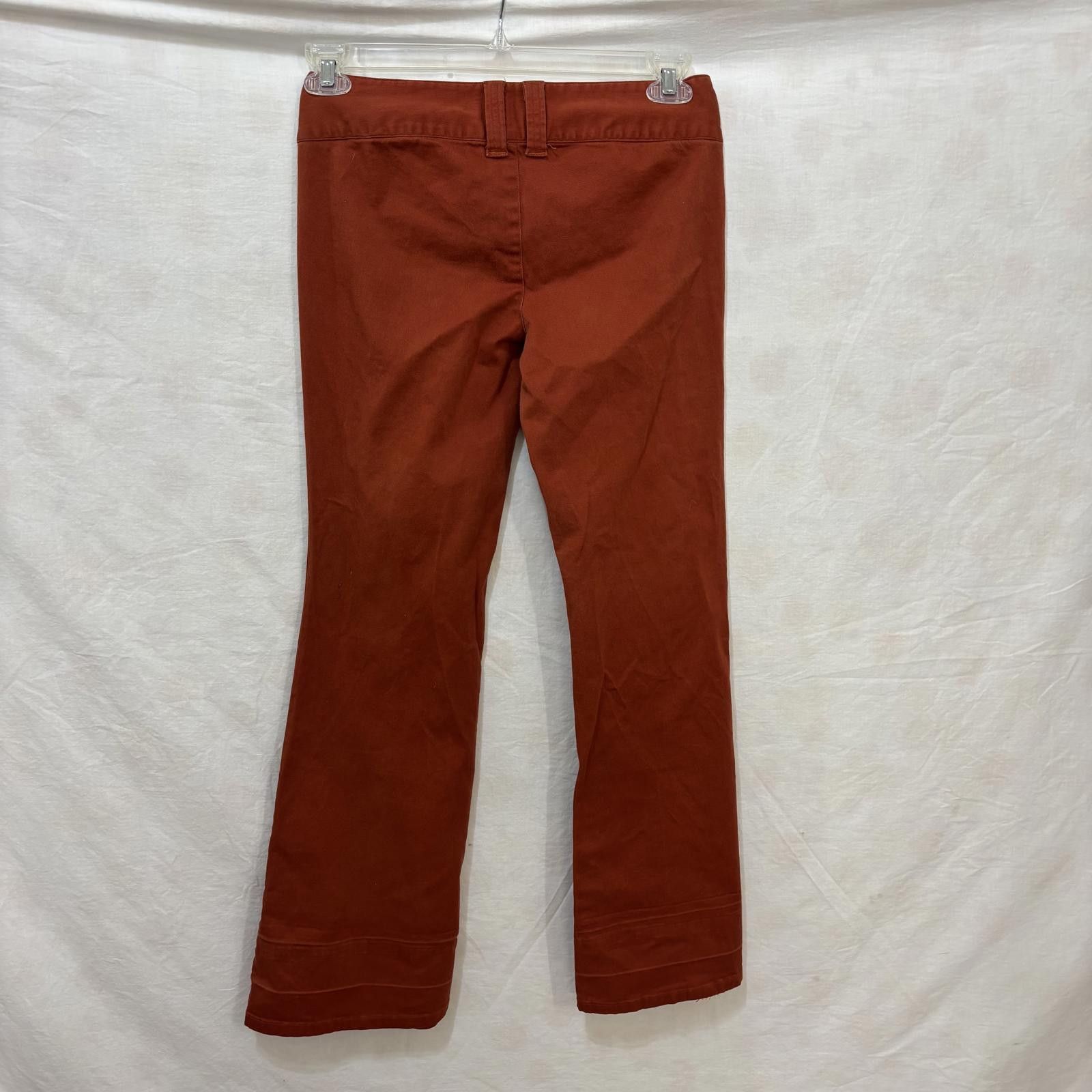 Revenge Y2K low-rise flared bareback burnt orange pants sz 5 Size 30" / US 8 / IT 44 - 2 Thumbnail