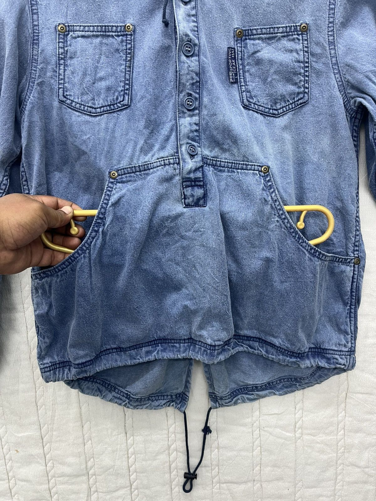 Hai Sporting Gear VTG HAI SPORTING GEAR ANORAK DENIM JACKET Size M / US 6-8 / IT 42-44 - 5 Thumbnail