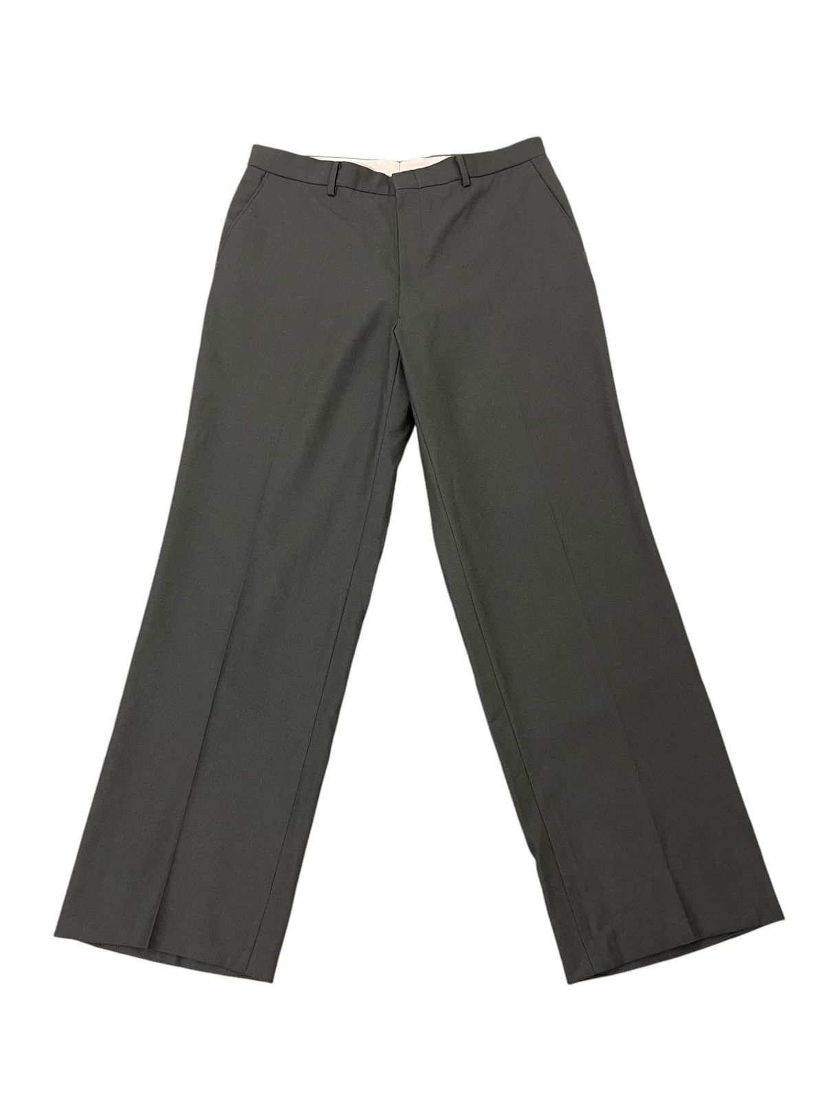 Balenciaga Wide Loose Vtg Balenciaga Paris Wool Trouser 8🟦9 Size US 33 - 2 Thumbnail