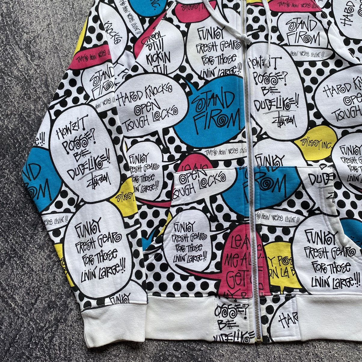 Stussy STUSSY “Pop Bubble” Vintage Zip Up Hoodies Size US M / EU 48-50 / 2 - 5 Thumbnail