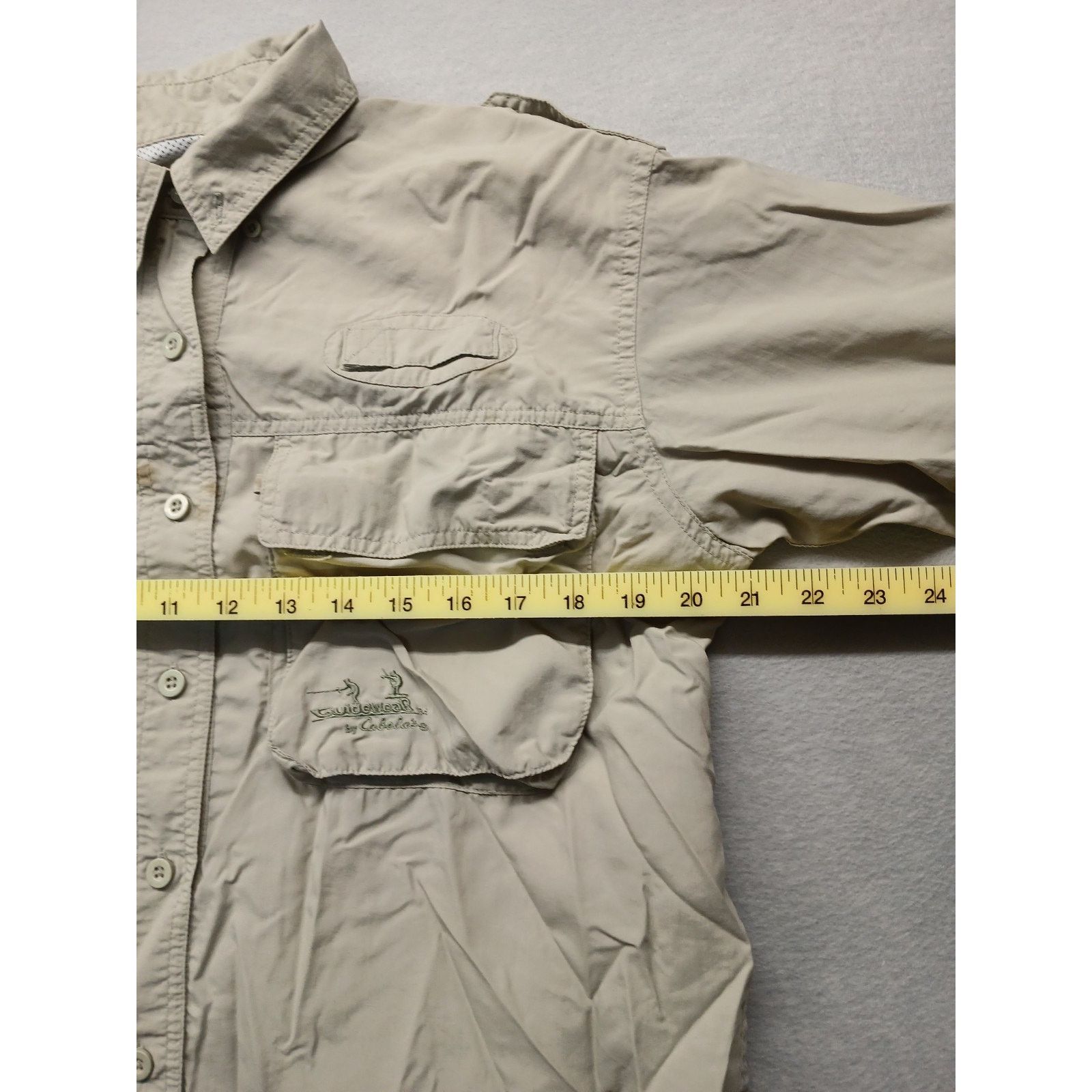 Cabelas Cabelas Hunting (Small) Beige Rain Resistant Button Shirt Size US S / EU 44-46 / 1 - 2 Thumbnail