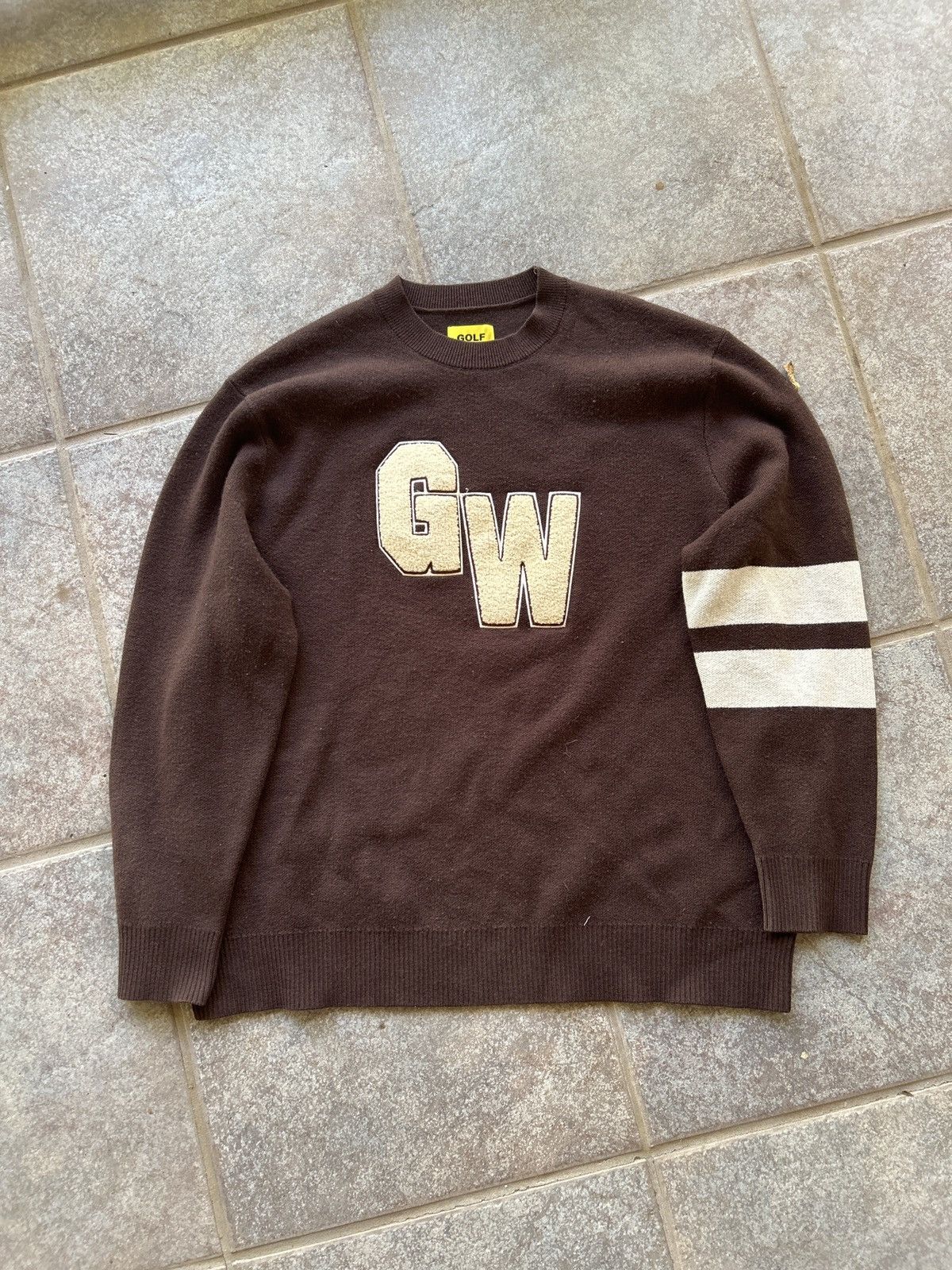 Golf Wang Pop Up AW2022 University Sweatshirt Brown/Cream