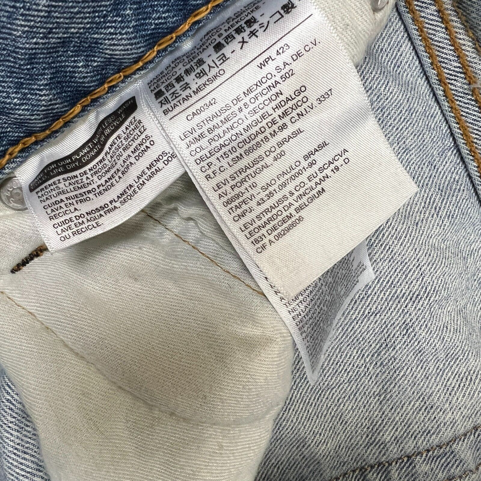 Levi's × Vintage Levi's 510 Jeans 32x28 Blue Skinny Fit American Denim Pants Size US 32 / EU 48 - 9 Thumbnail