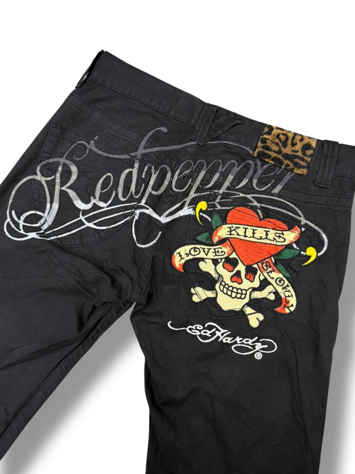 Ed Hardy RED PEPPER X ED HARDY SKULL JAPANESE BRAND DENIM Size US 36 / EU 52 - 5 Thumbnail