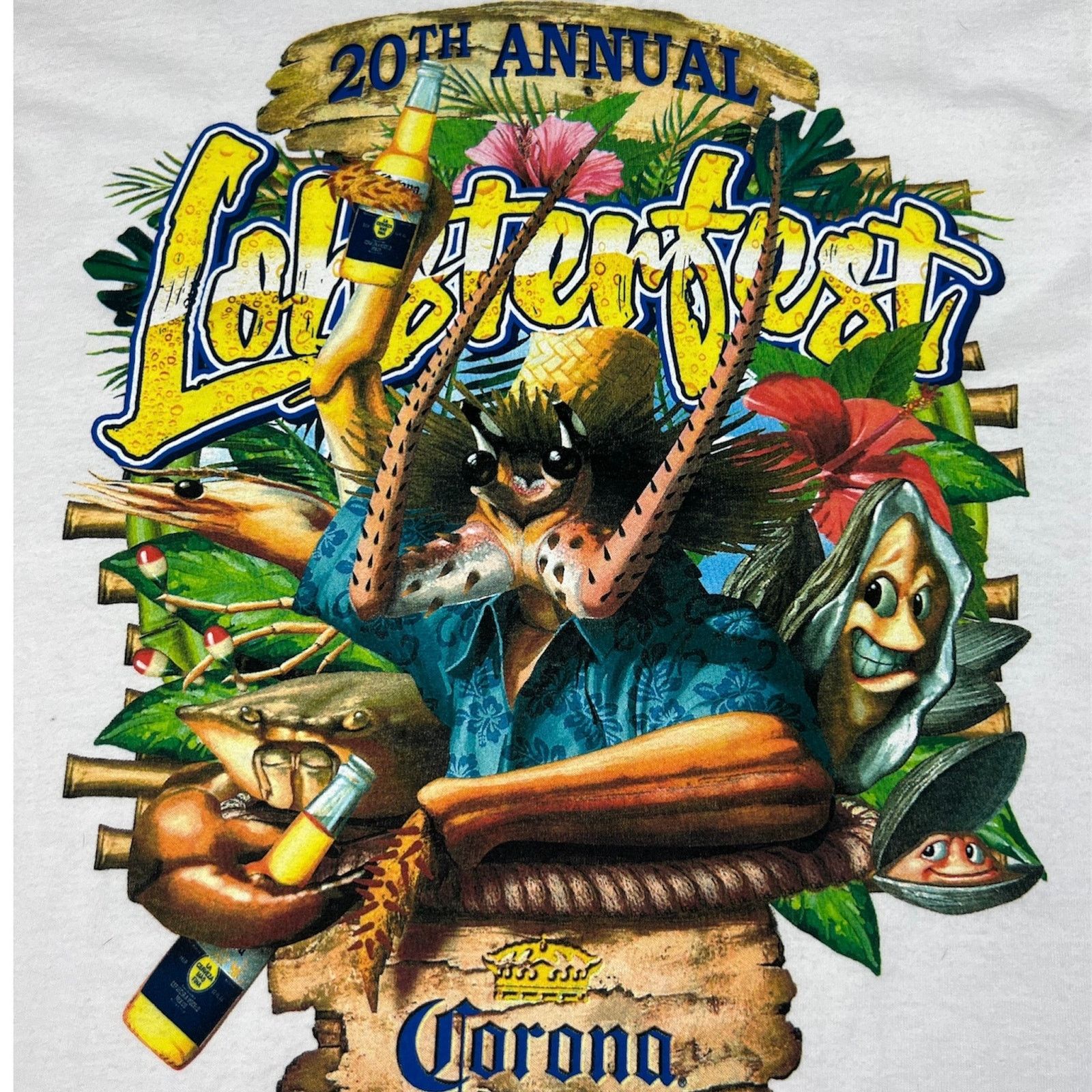 Other Vintage Corona Beer 20th Annual Lobster Fest Tee Size US M / EU 48-50 / 2 - 2 Thumbnail
