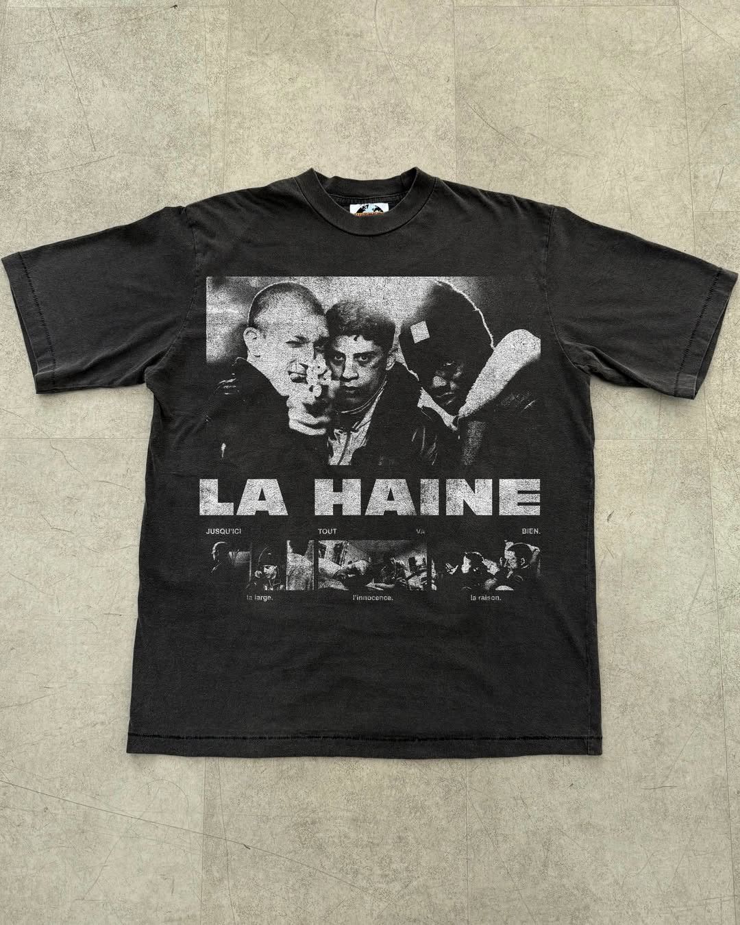Rap Tees Custom La Haine Tees Black Size US L / EU 52-54 / 3 - 1 Thumbnail