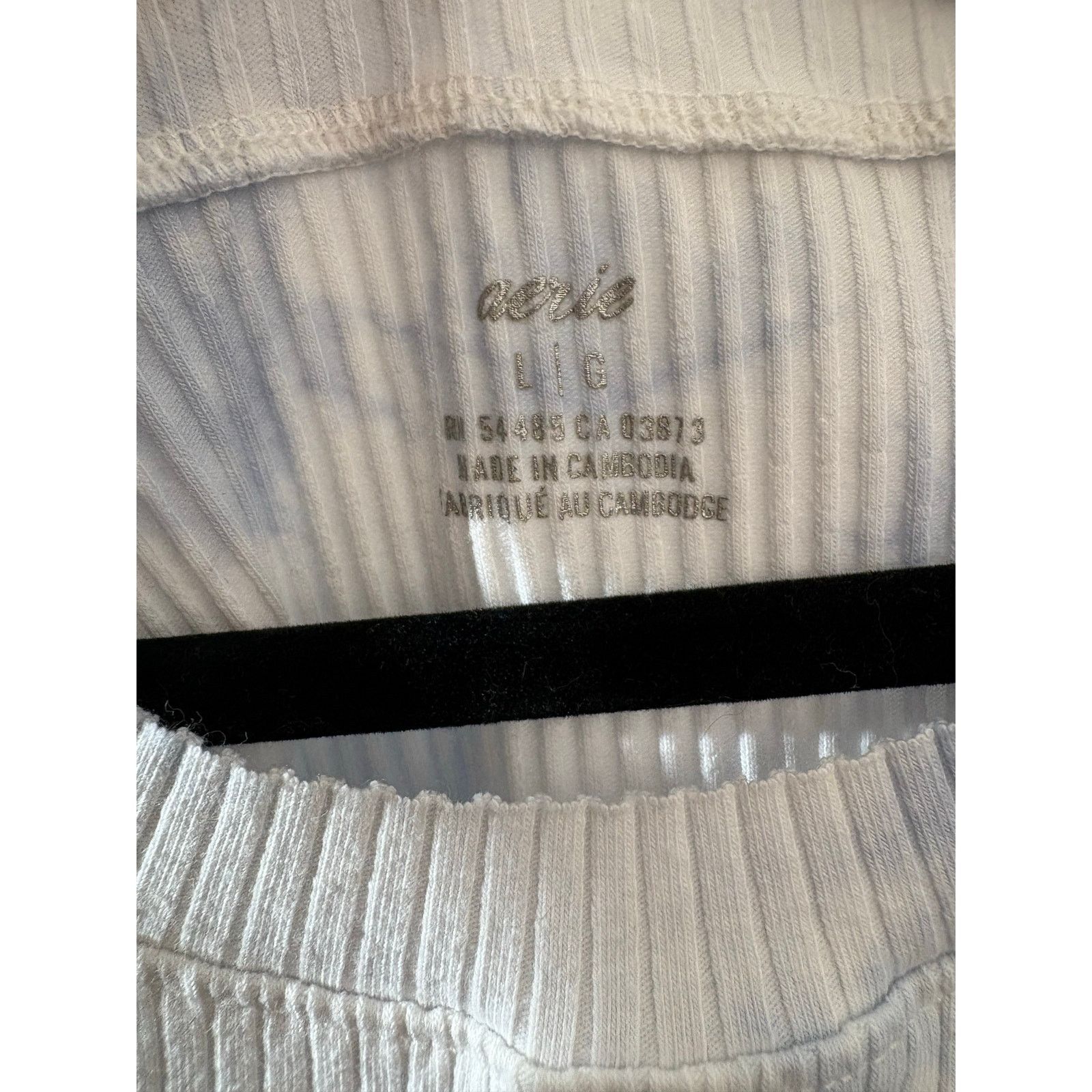 Other Aerie | Women's Juniors Sleeveless Ribbed Crop Top | Large Size L / US 10 / IT 46 - 3 Thumbnail
