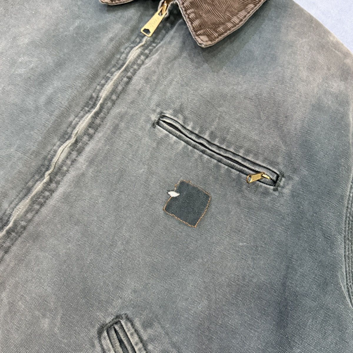 Carhartt 90s Rare💥 Sun Faded Carhartt HTG Detroit Jacket Size US L / EU 52-54 / 3 - 6 Thumbnail