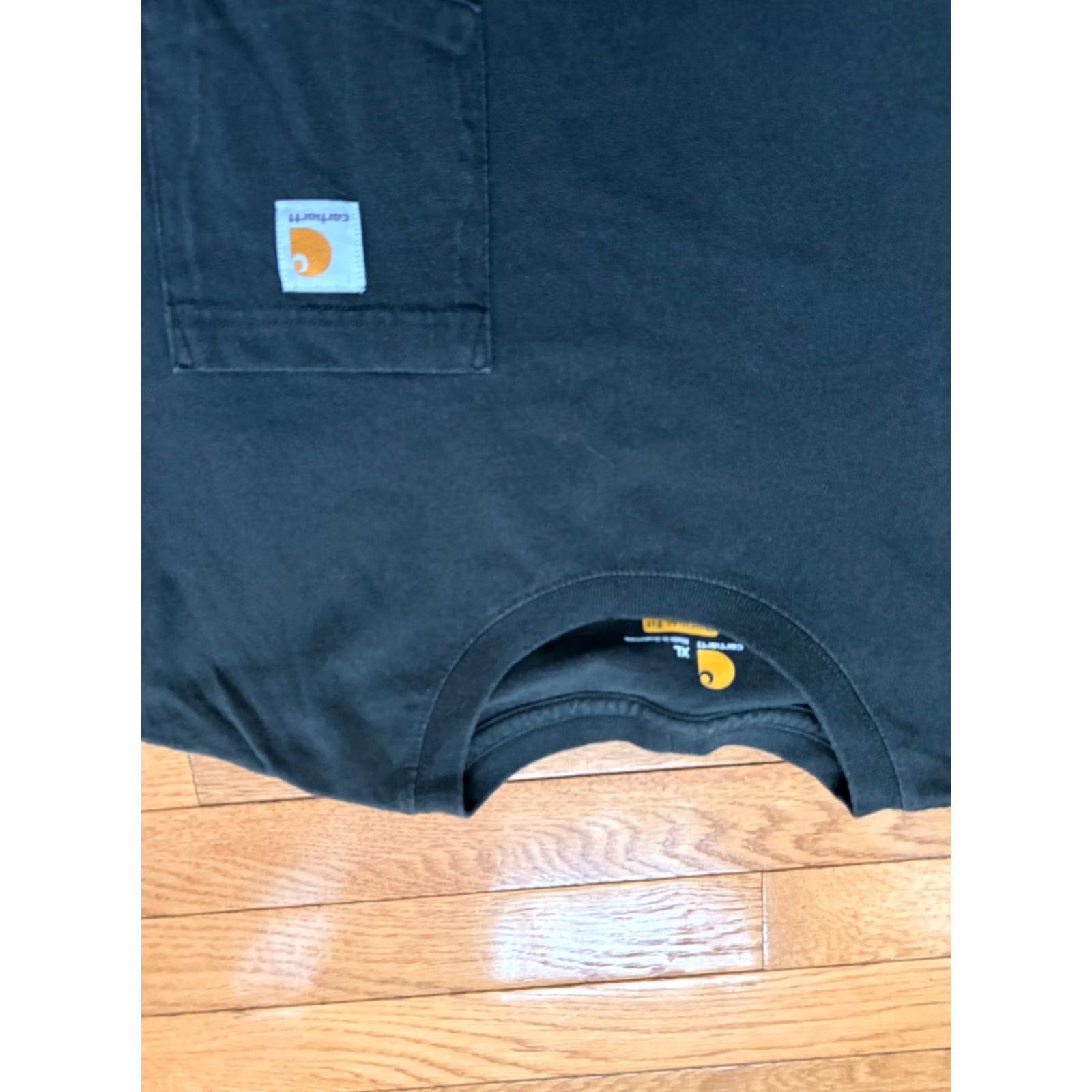 Carhartt Carhartt Shirt Mens XL Black Pocket Logo Original Fit Work Tee Tagless K87 T-Shirt Regular Short Sleeve Crew Neck Logo Mens XL Black Size US XL / EU 56 / 4 - 3 Thumbnail