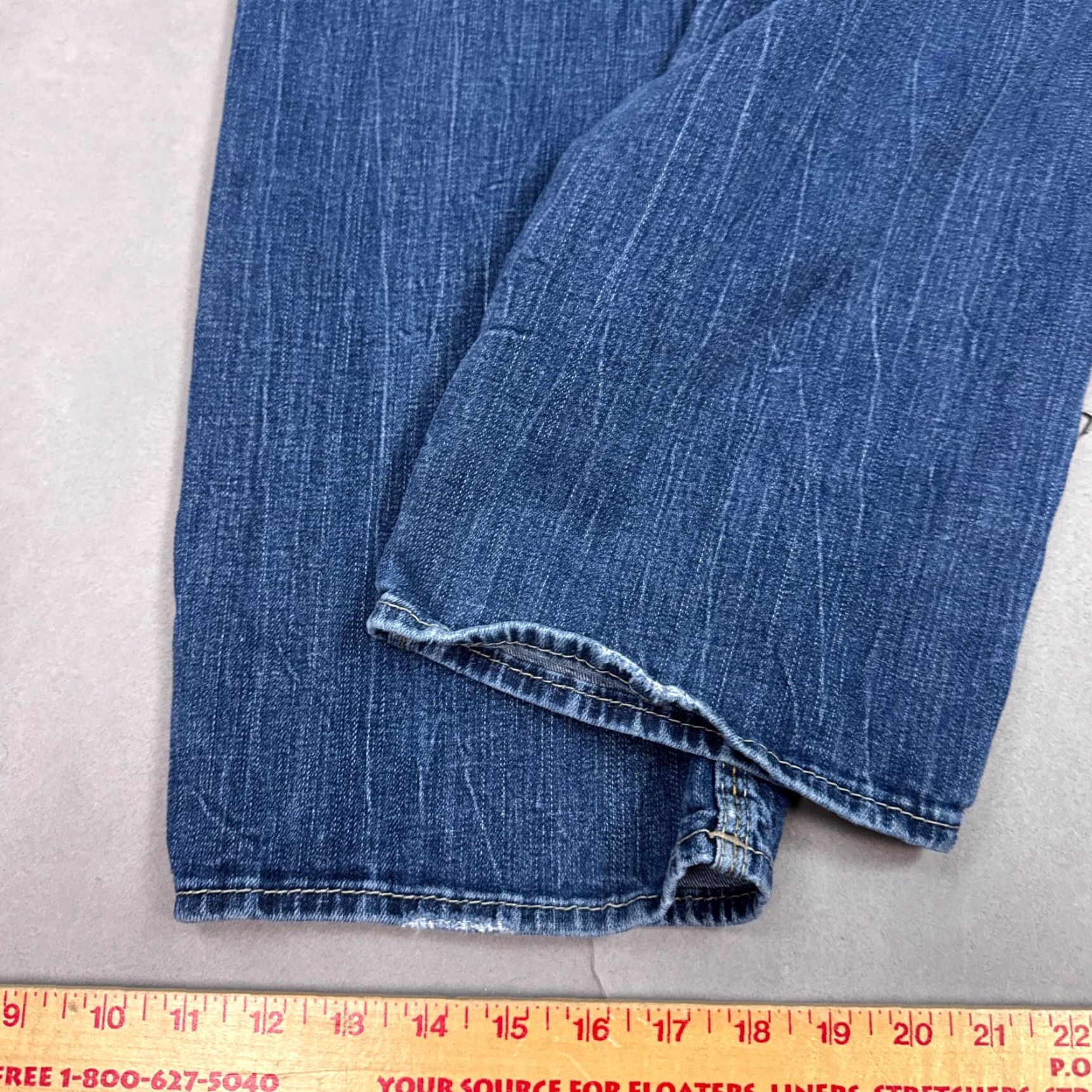 Vintage Buckle BKE Jeans Mens 30x32 Blue Jake Denim Pant Distress Washout Faded Tag32R Size US 32 / EU 48 - 7 Thumbnail