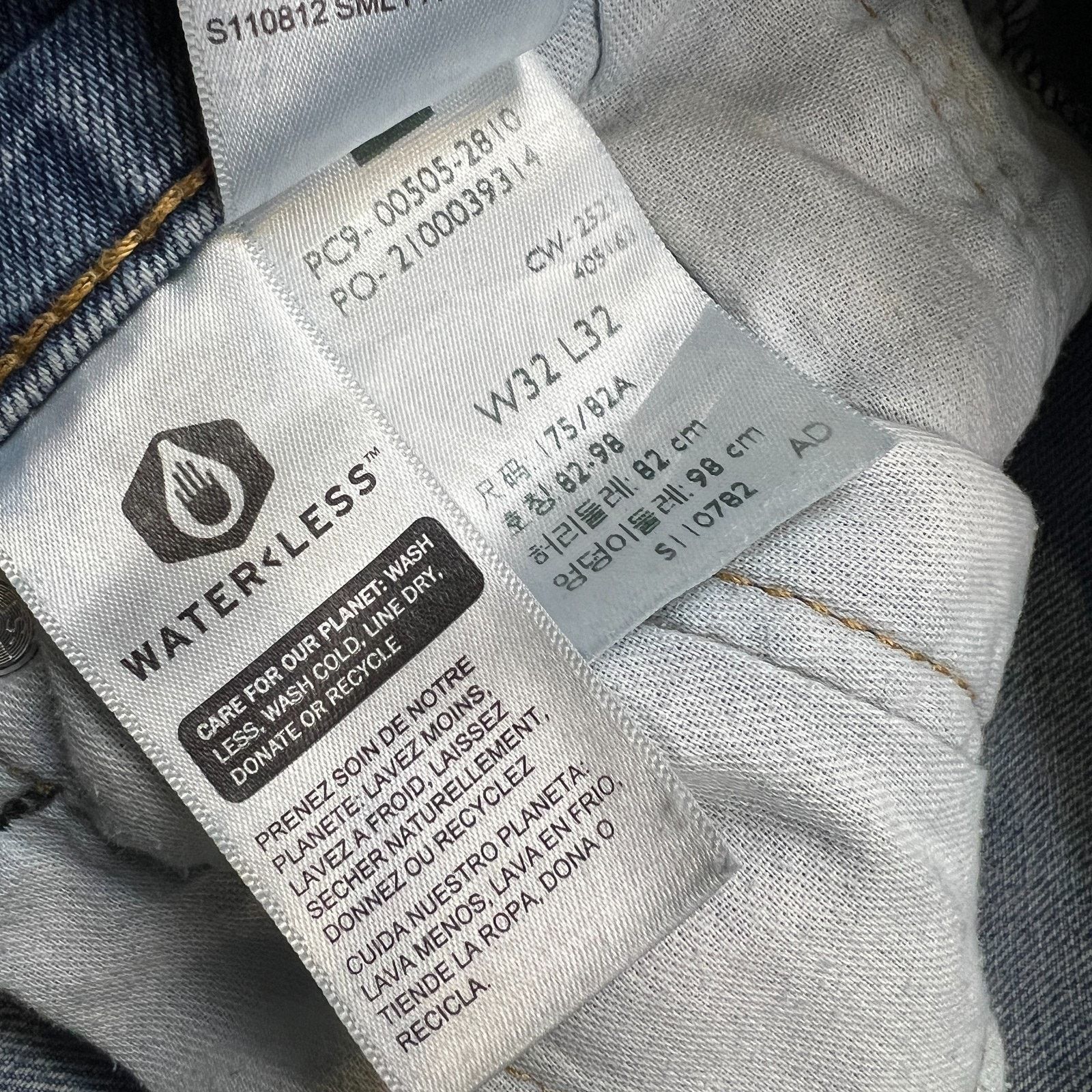 Levi's Levi's 505 Jeans Mens 32x32 Regular Fit Straight Leg Denim Size US 32 / EU 48 - 12 Thumbnail