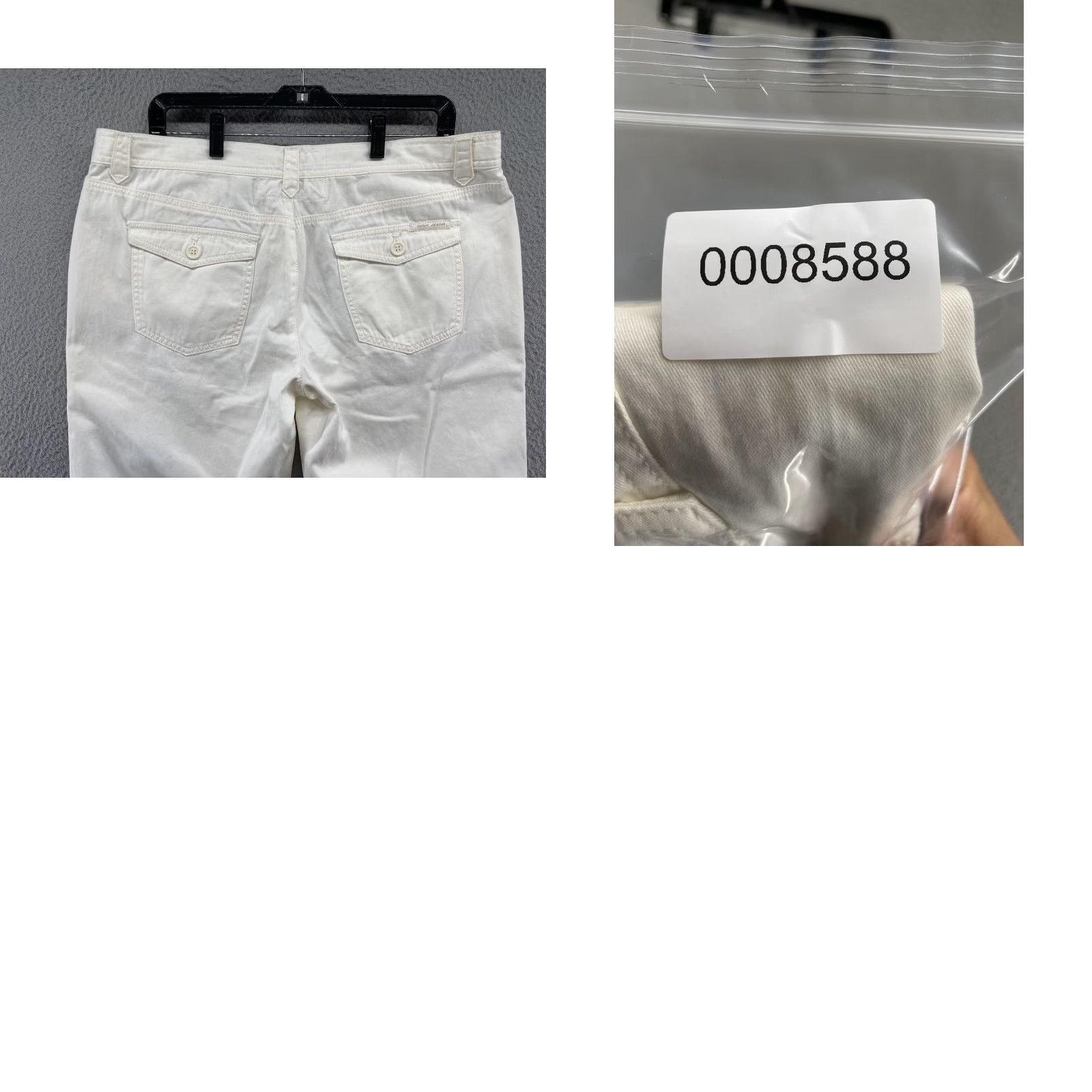 DKNY VINTAGE DKNY Jeans White Ivory Bermuda Shorts Women 14 Ivory Bermuda Shorts Womens DKNY Jeans 14 Size 36" / US 14 / IT 50 - 9 Thumbnail