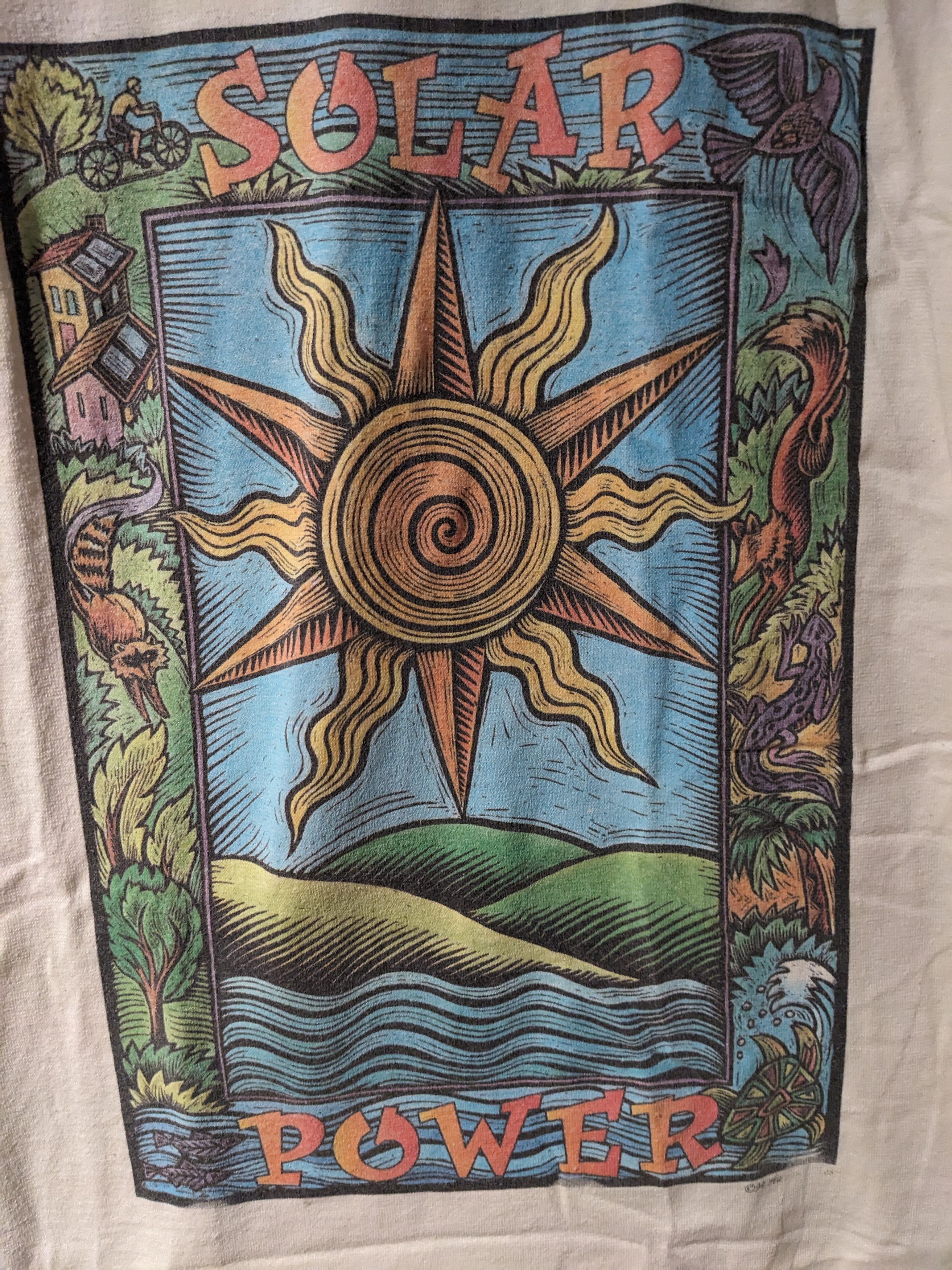 Vintage Vintage 1994 Solar Power Sun Habitat Art X-Large T-Shirt Size US XL / EU 56 / 4 - 2 Thumbnail
