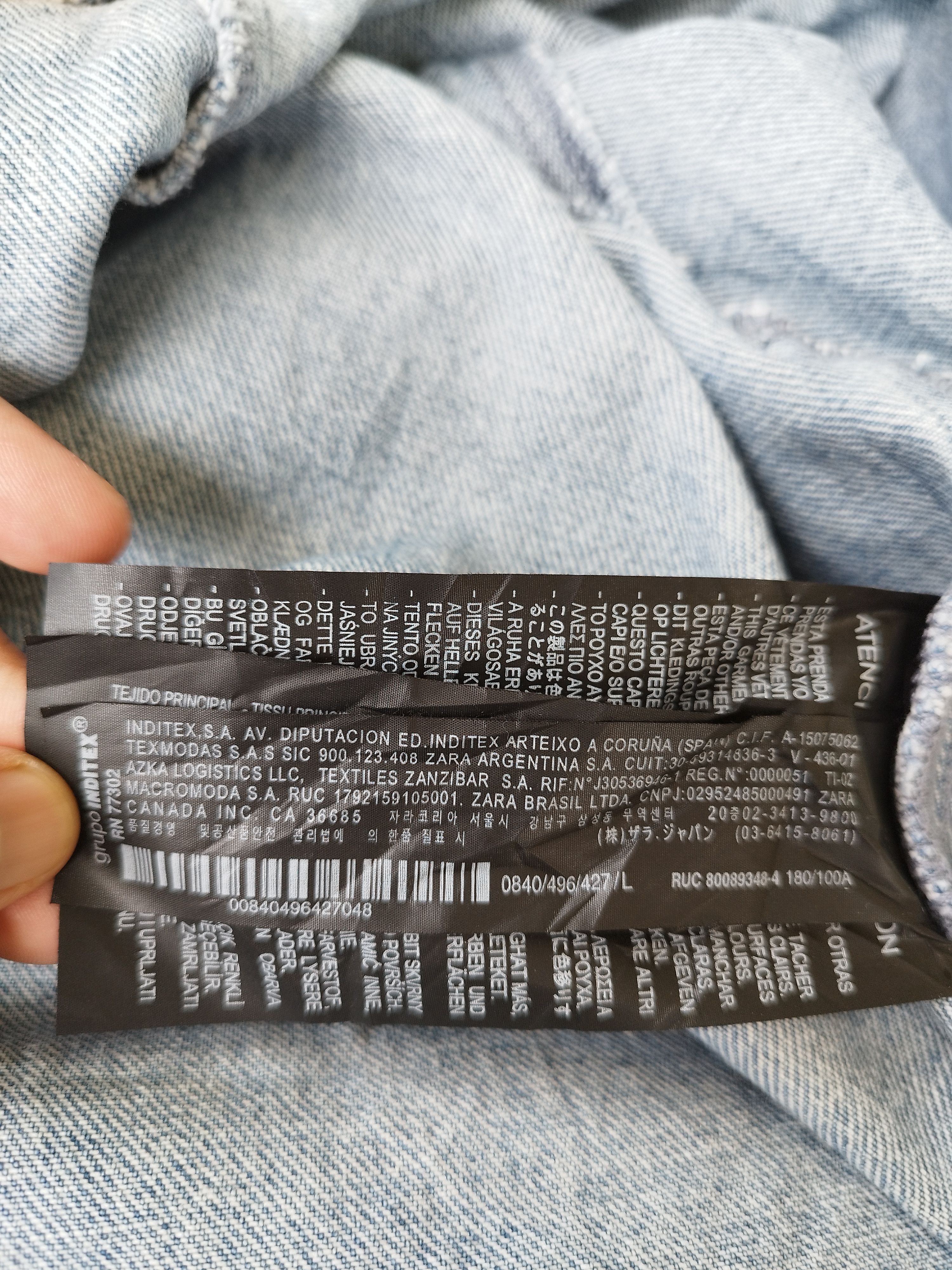 Zara Zara Man sweatshirt jeans distressed design Size US XL / EU 56 / 4 - 8 Thumbnail