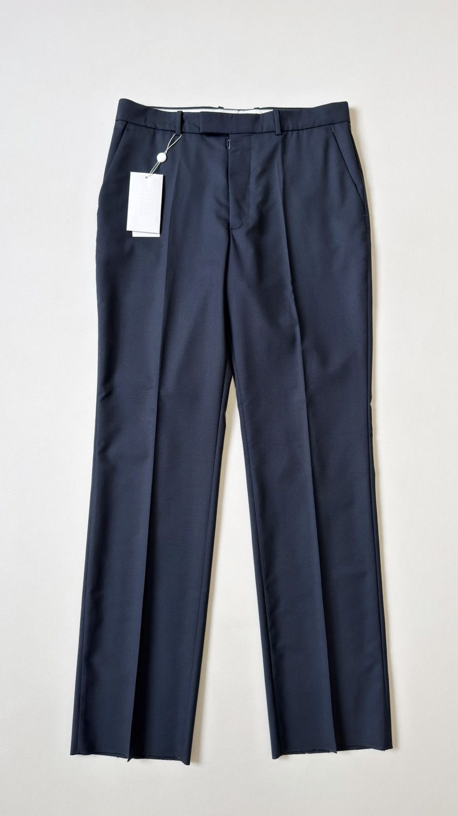 Maison Margiela S/S 18 Straight Leg Blue Wool Trousers Size US 34 / EU 50 - 17 Thumbnail
