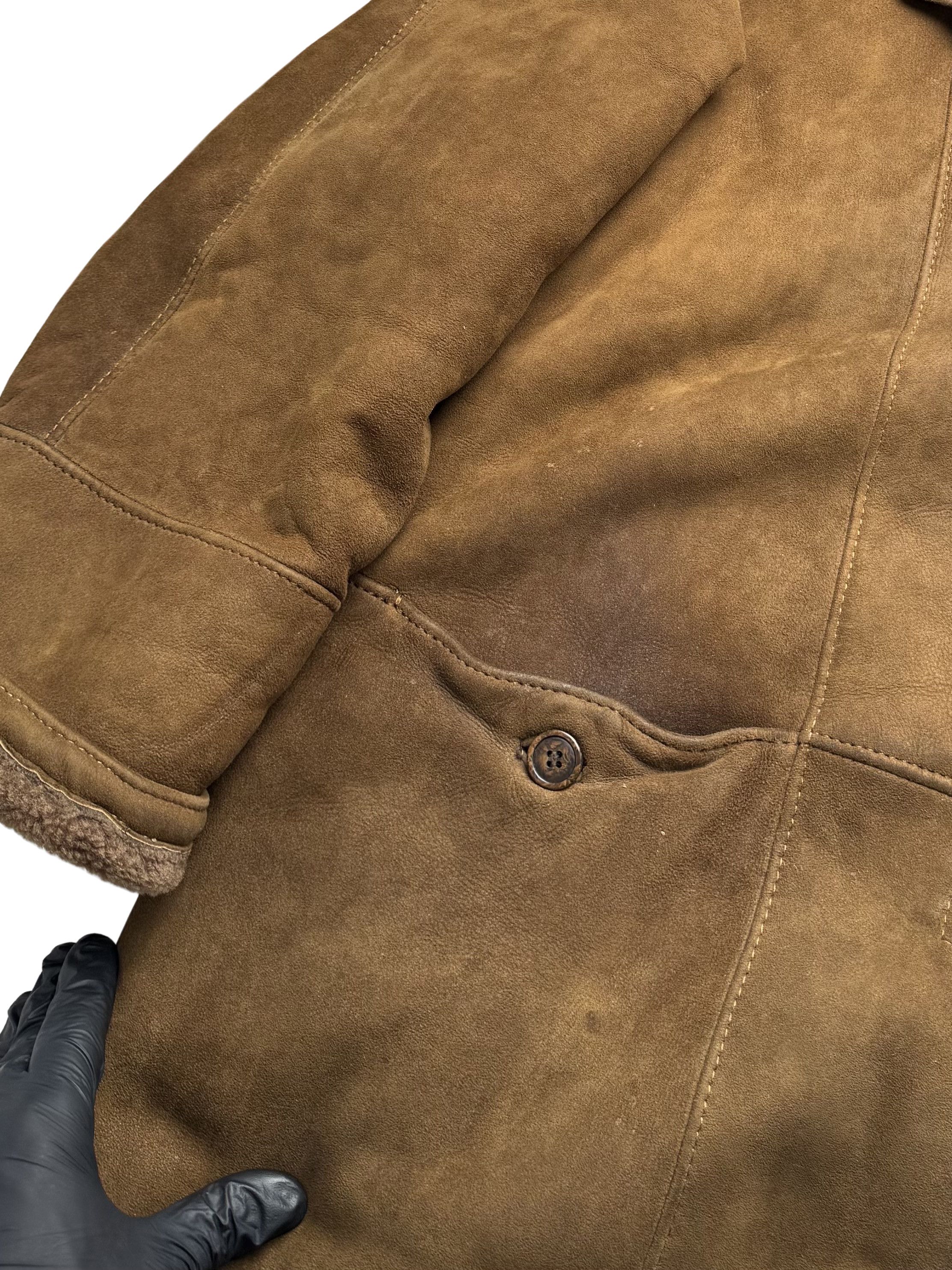 Vintage Vintage Real Sheepskin Heavy Coat With Hood Size XL / US 12-14 / IT 48-50 - 2 Thumbnail