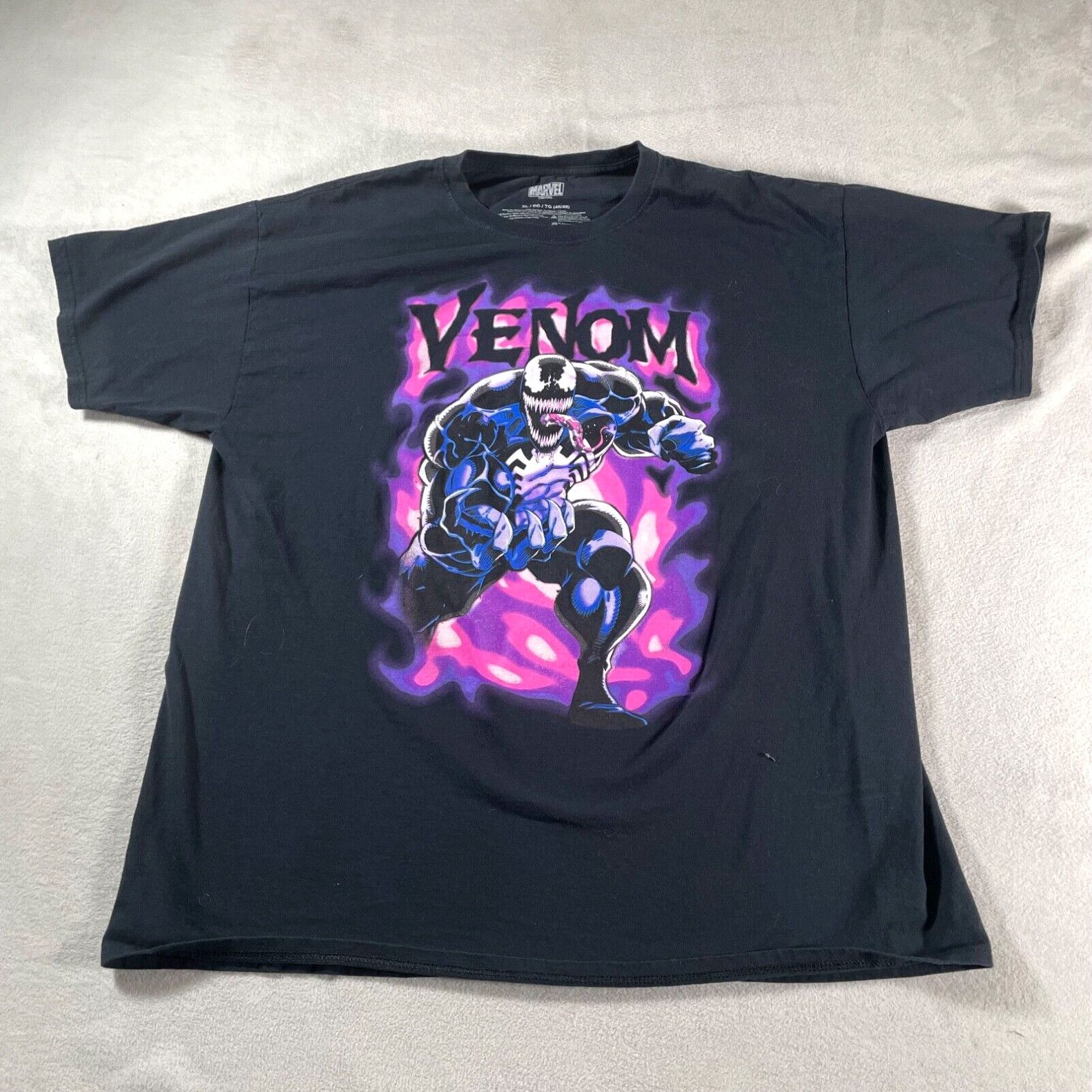 Marvel Venom Heavy Metal Spider-Man Villain Comic Book - Camiseta Gráfica Para Hombre, Negro, Medium