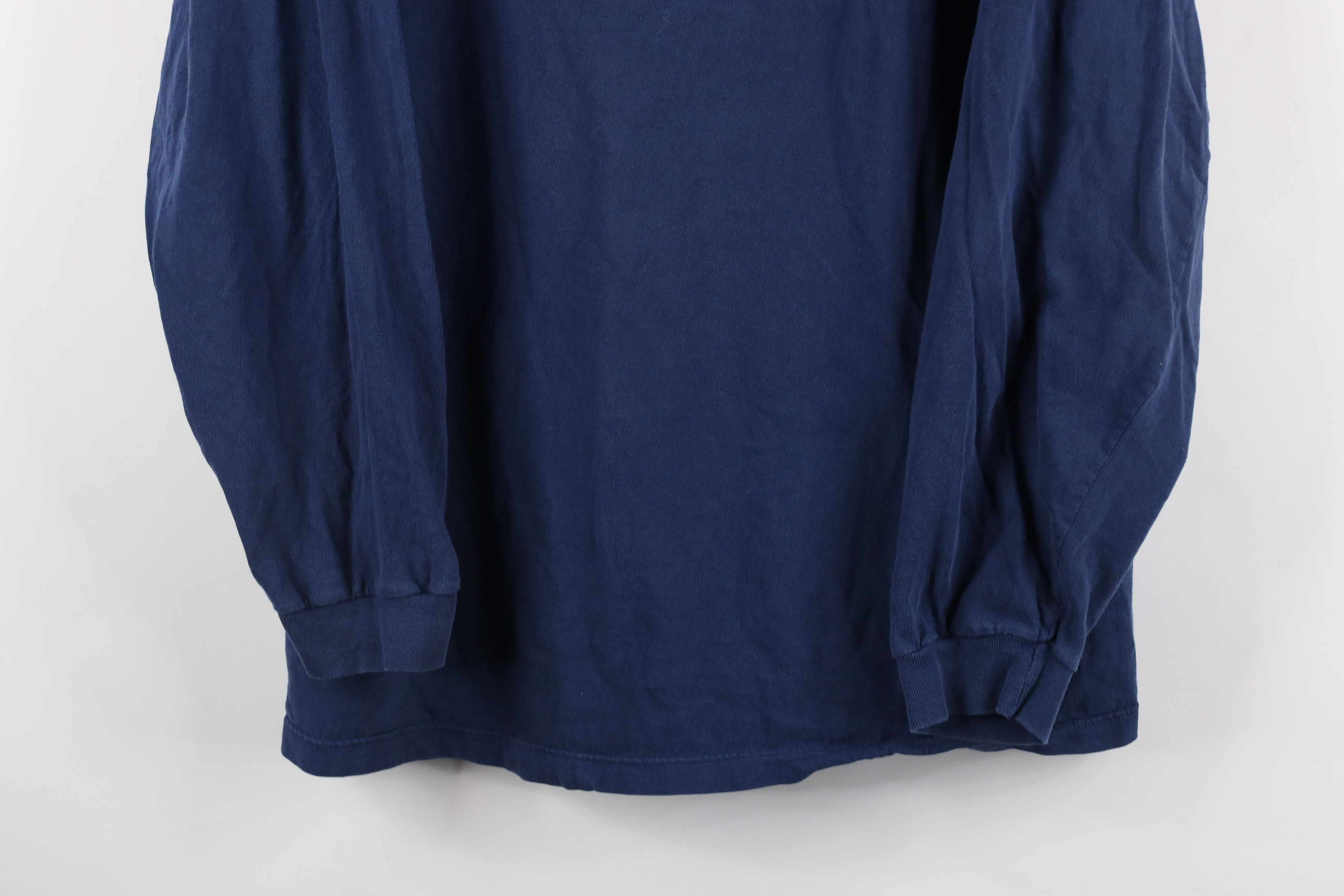 Hanes × Vintage Vintage 80s 90s Hanes Mock Neck Long Sleeve T-Shirt USA Size US XL / EU 56 / 4 - 3 Thumbnail