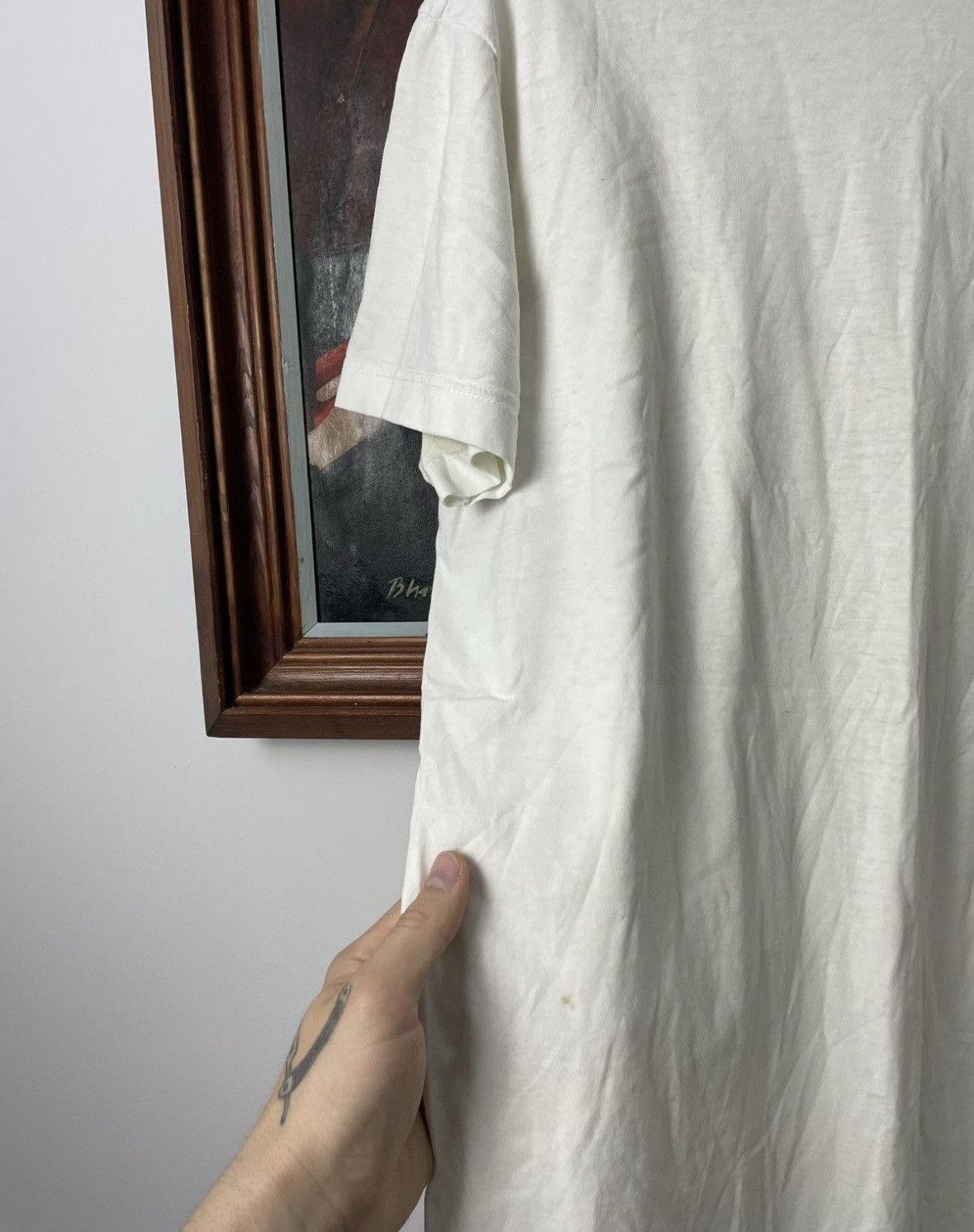 Diesel Vintage Y2k Avant Garde Diesel Tee Rare White Blue Hype Size US L / EU 52-54 / 3 - 6 Thumbnail