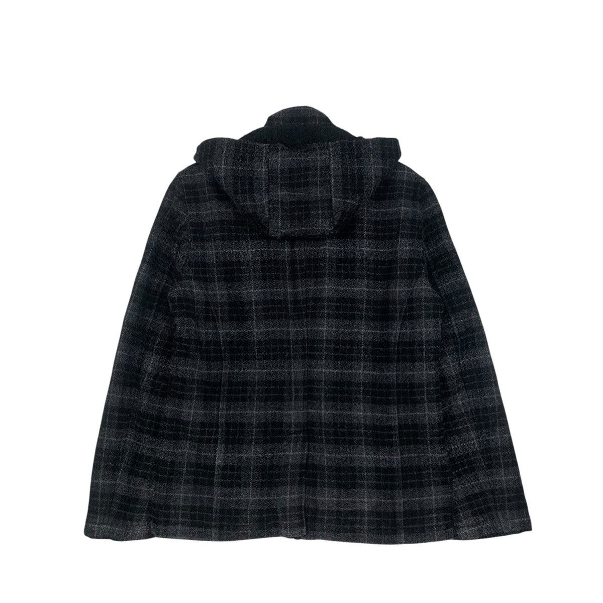 Katharine Hamnett London HAMNETT Coat Checked Wool Duffle Coat #1796-C15 Size US M / EU 48-50 / 2 - 7 Thumbnail
