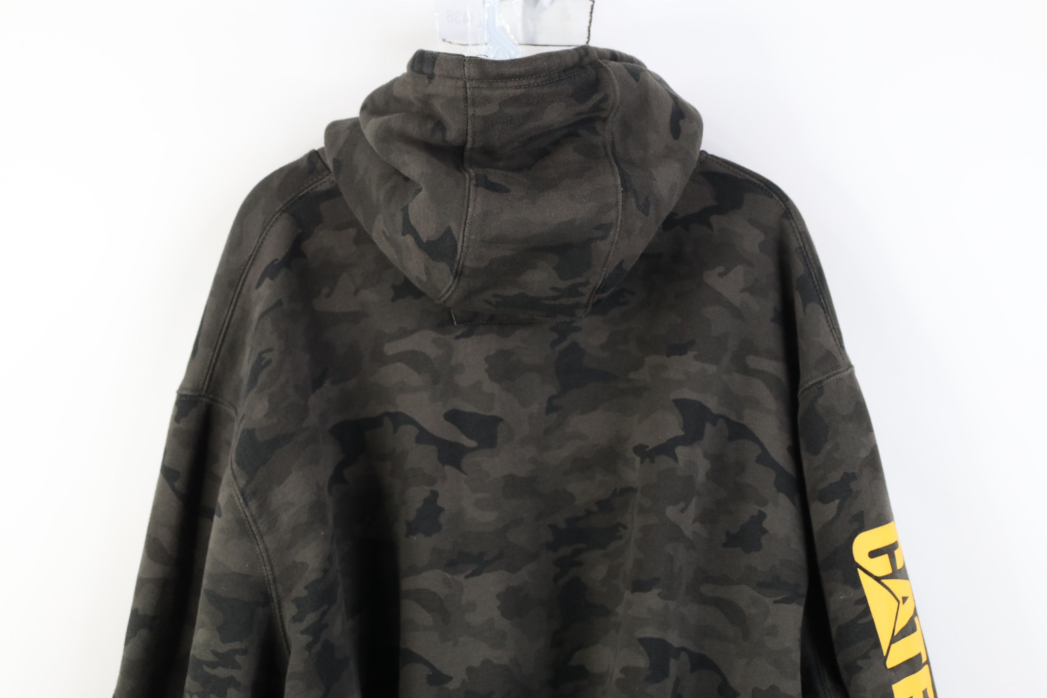 Caterpillar Vintage Y2K Caterpillar CAT Camouflage Hoodie Sweatshirt Size US XXL / EU 58 / 5 - 12 Thumbnail