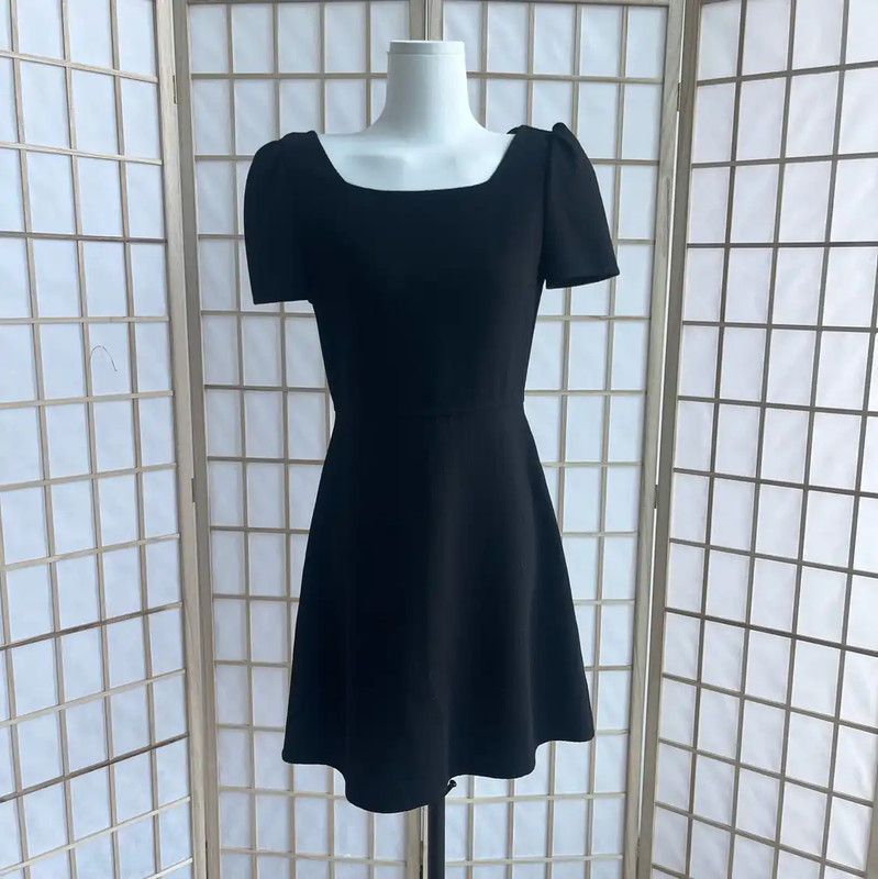 Yves Saint Laurent YSL Black Cotton Women's Dress Size S 0089 Size S / US 4 / IT 40 - 1 Thumbnail