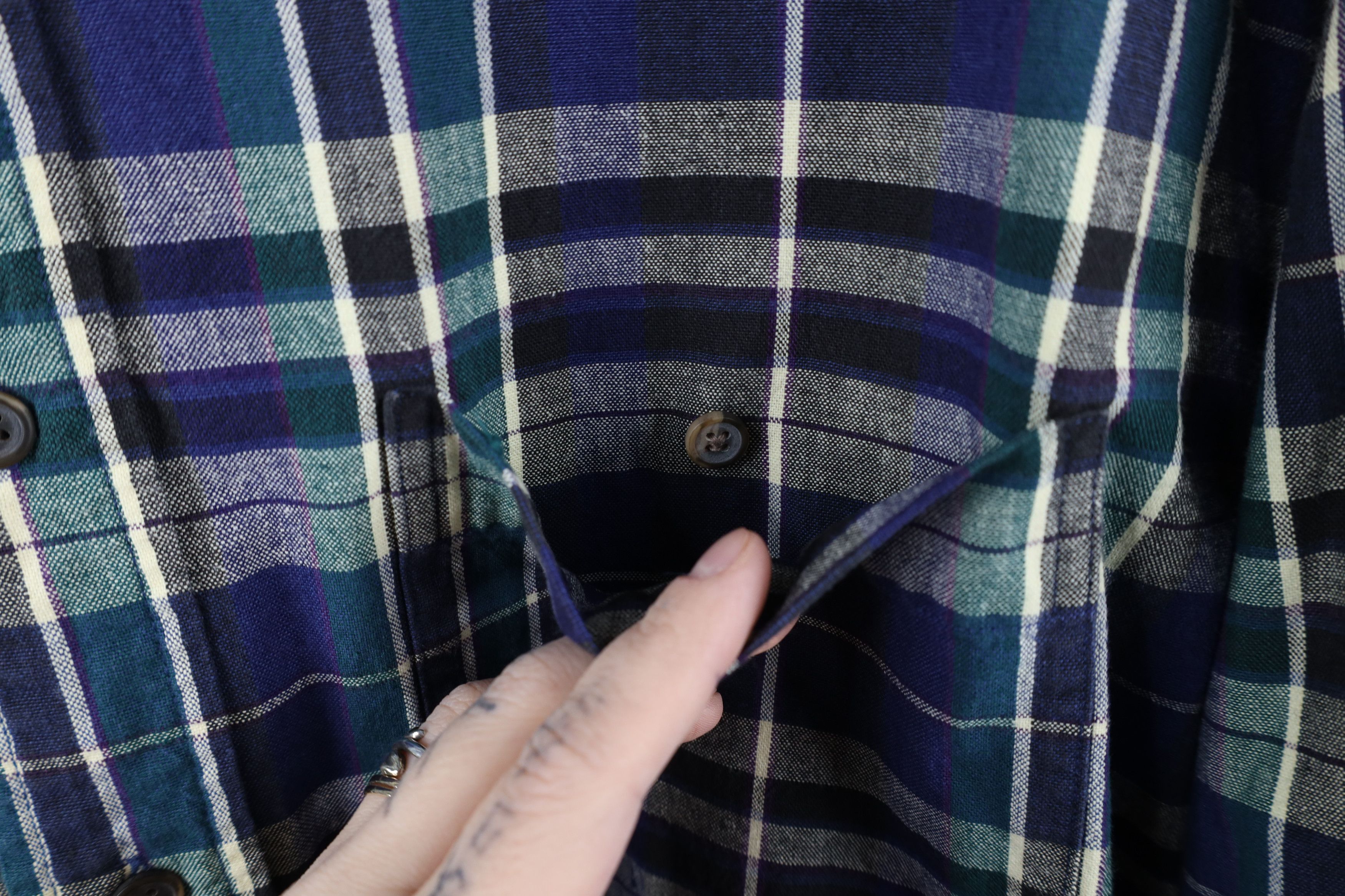Vintage Vintage 90s Streetwear Oxford Collared Button Down Shirt Size US L / EU 52-54 / 3 - 6 Thumbnail