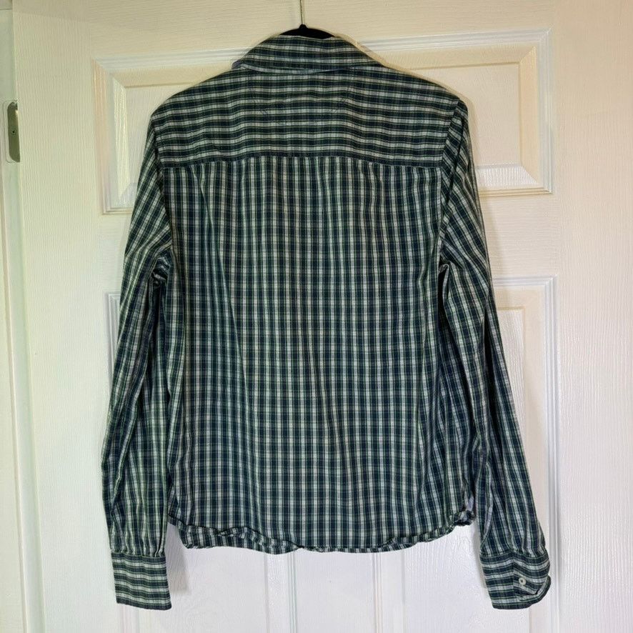 Converse Converse One Star Men's Plaid Shirt Green Navy 100% Cotton L Size US L / EU 52-54 / 3 - 3 Thumbnail