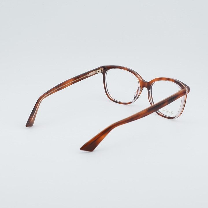 Gucci Gucci GG1816O 008 Eyeglasses Havana on Transparent 54mm Size ONE SIZE - 4 Thumbnail