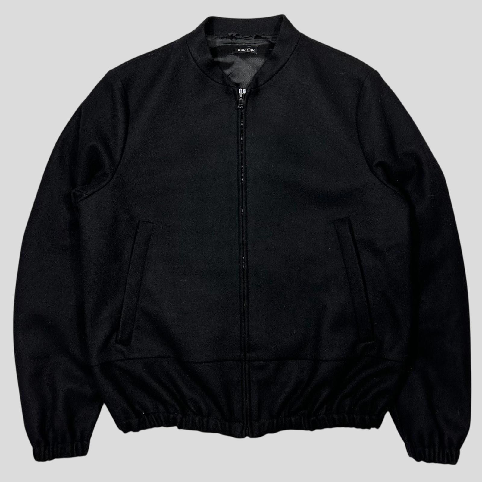 Miu Miu Miu Miu 2008 Wool & Nylon Boxy Bomber Jacket - IT48 (M/L) Size US M / EU 48-50 / 2 - 7 Thumbnail