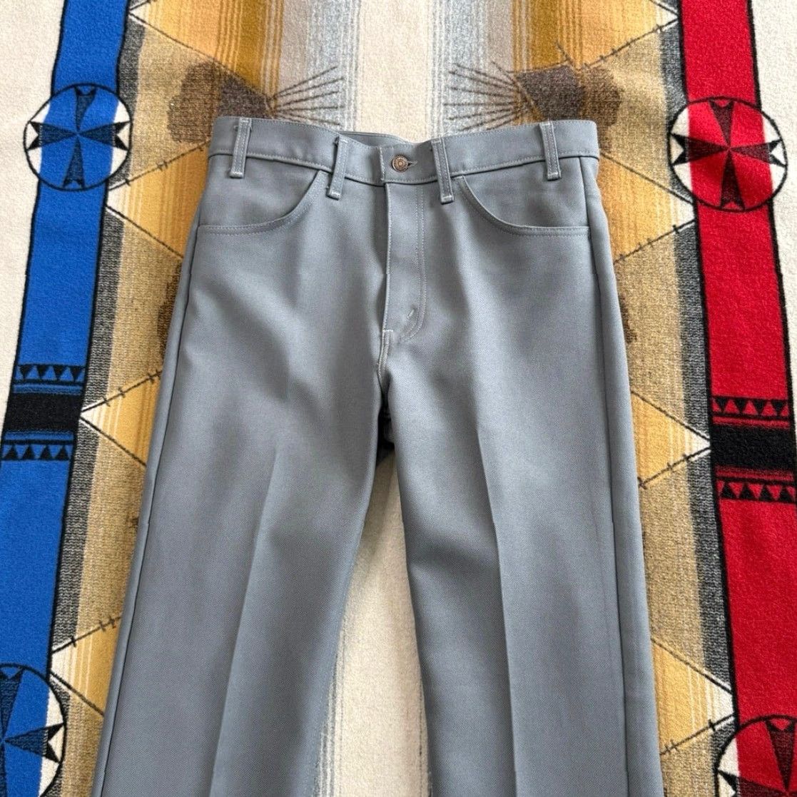 Levi's VINTAGE Levi's 517 Trousers Bootcut Grey Mens 33x29 Button Zip Pants 90s 80s Dress Workwear Casual Wedding Size US 33 - 5 Thumbnail