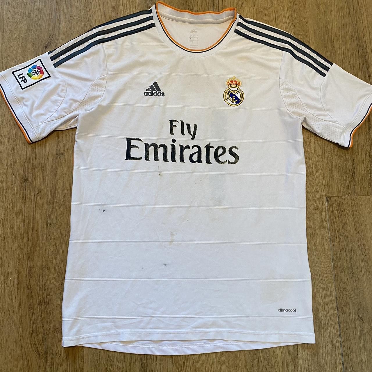 Adidas 2013-14 Real Madrid Football Shirt Home Fly Emirates Size US L / EU 52-54 / 3 - 1 Thumbnail
