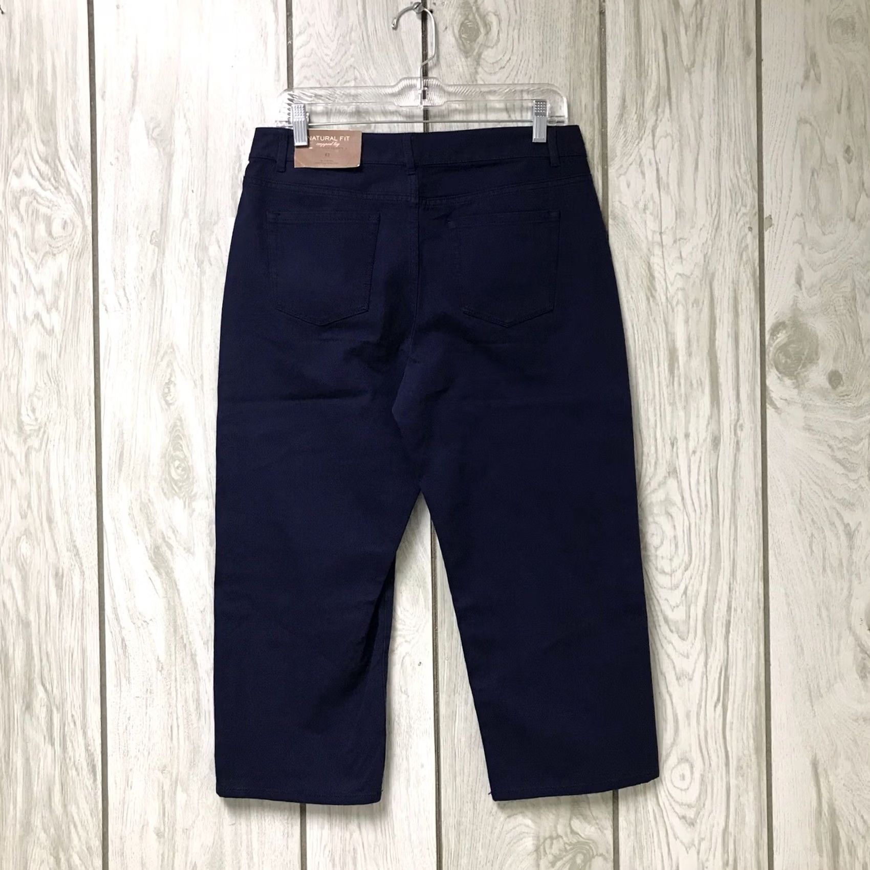 Coldwater Creek Coldwater Creek Women Navy Blue Natural Fit Bi-Stretch Cropped Leg Capri Pants 6 Size 28" / US 6 / IT 42 - 2 Thumbnail