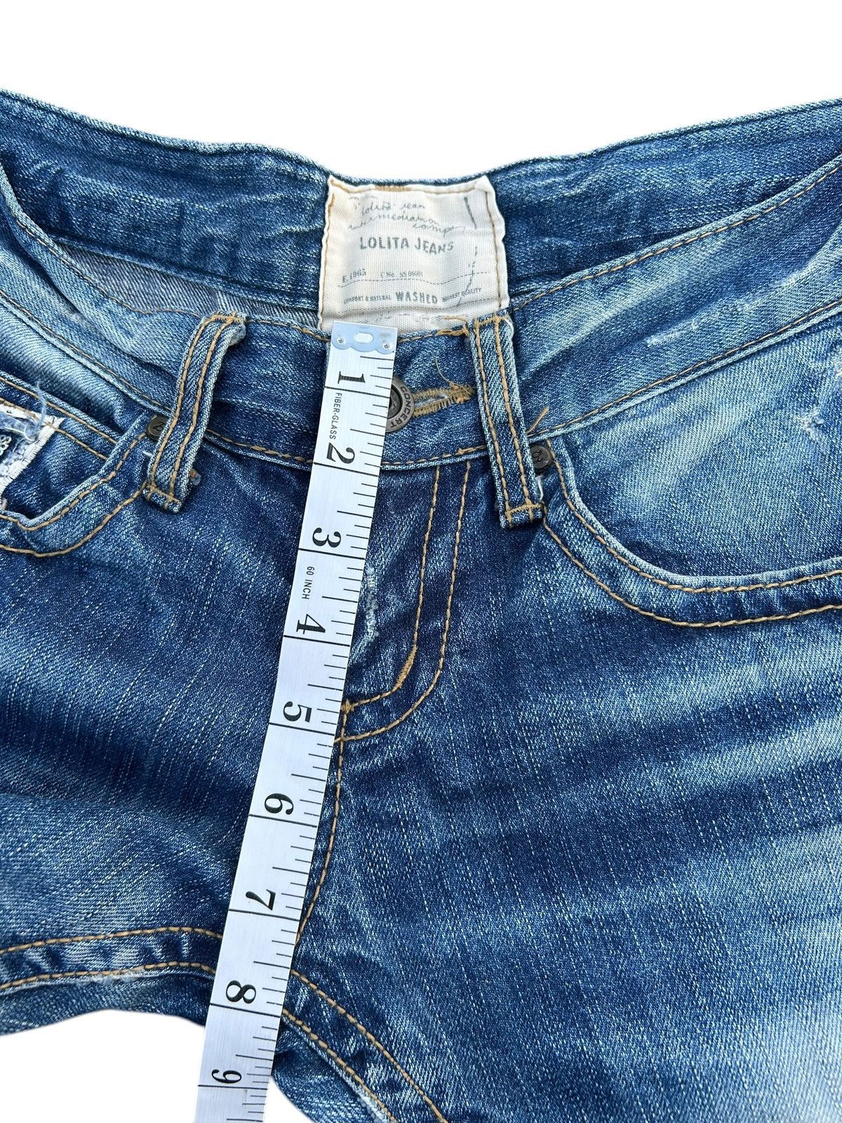 Kapital YOSHITOMO NARA LOLITA Exotic Vintage Distressed Denim Jeans Size US 30 / EU 46 - 18 Thumbnail