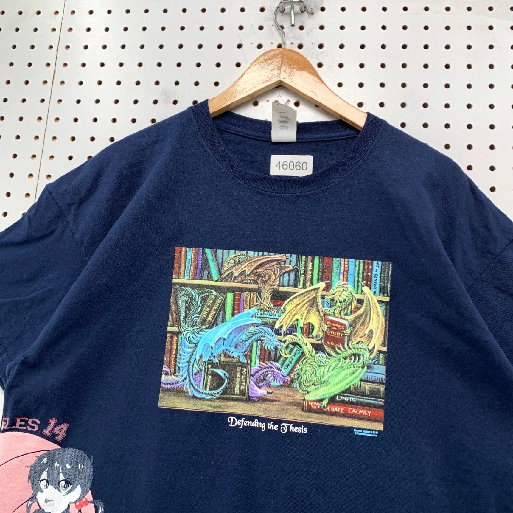 Gildan Chibi Anime Test Print Shirt Mens XL Blue Ruka Sarashina Staff Print (Gildan, Cotton, Short Sleeve, Crew Neck) Size US XL / EU 56 / 4 - 5 Thumbnail