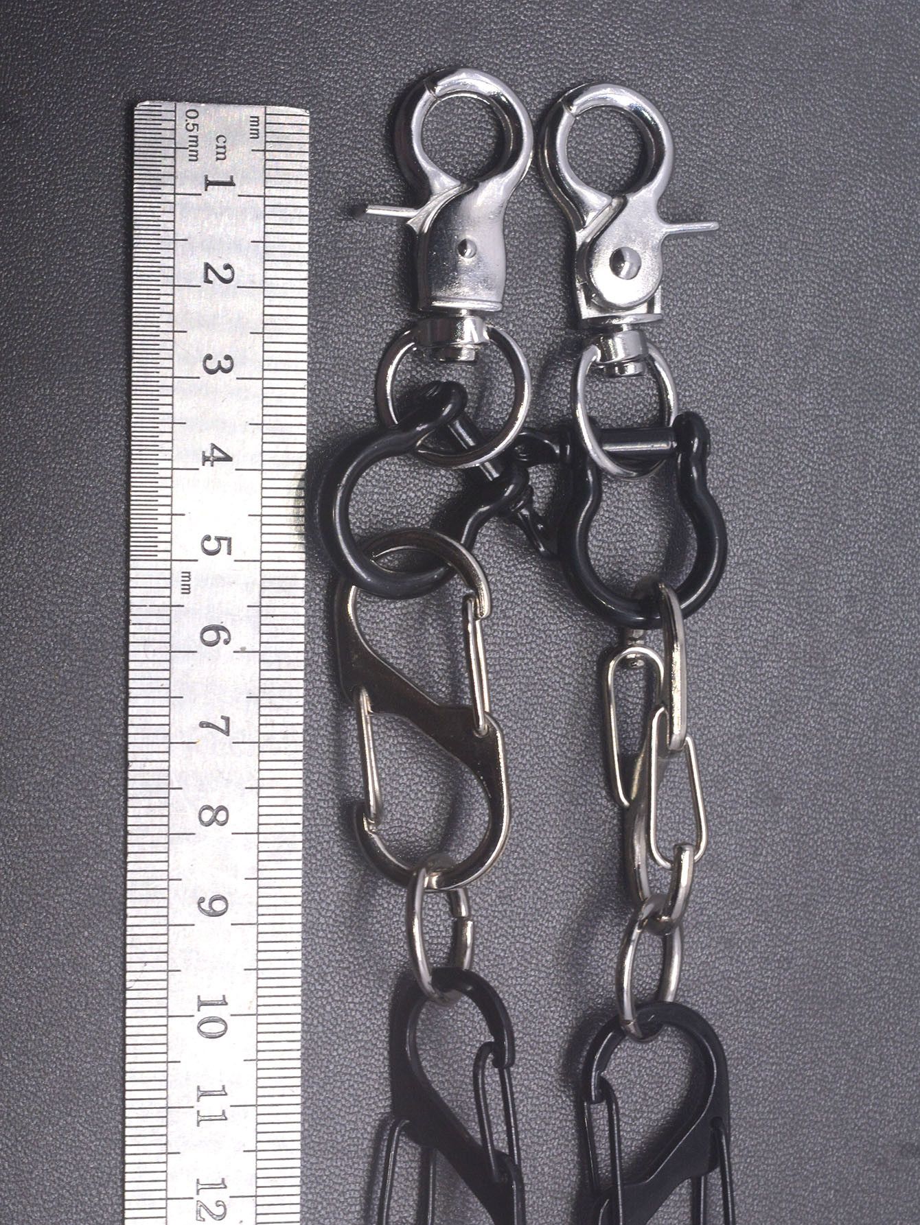 Japanese Brand × Jewelry 29-Inch Two-Tone Black Silver Pants Wallet Chain Size ONE SIZE - 3 Thumbnail
