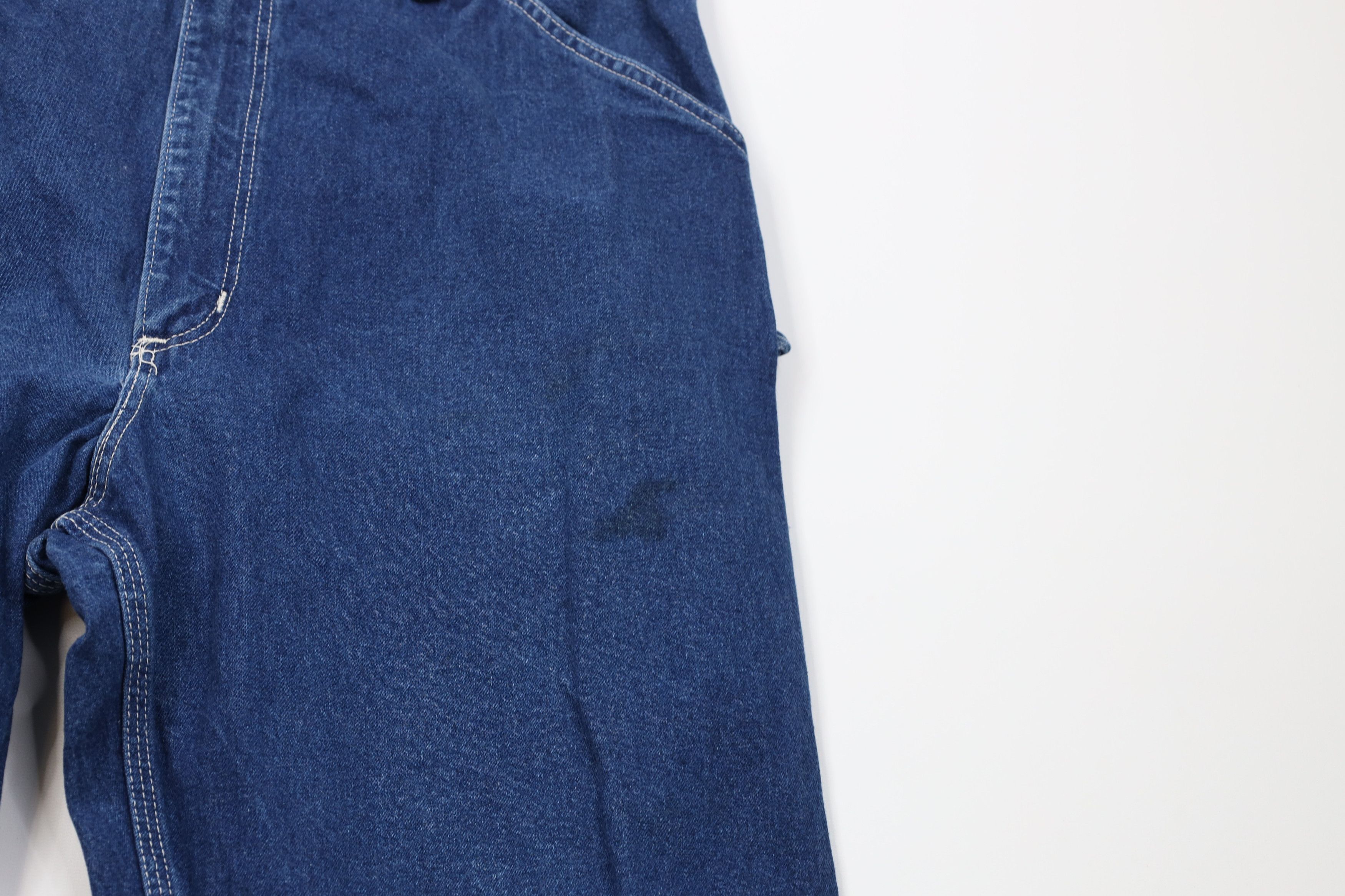Carhartt Vintage 90s Carhartt Wide Leg Dungaree Denim Jeans Blue USA Size US 34 / EU 50 - 7 Thumbnail