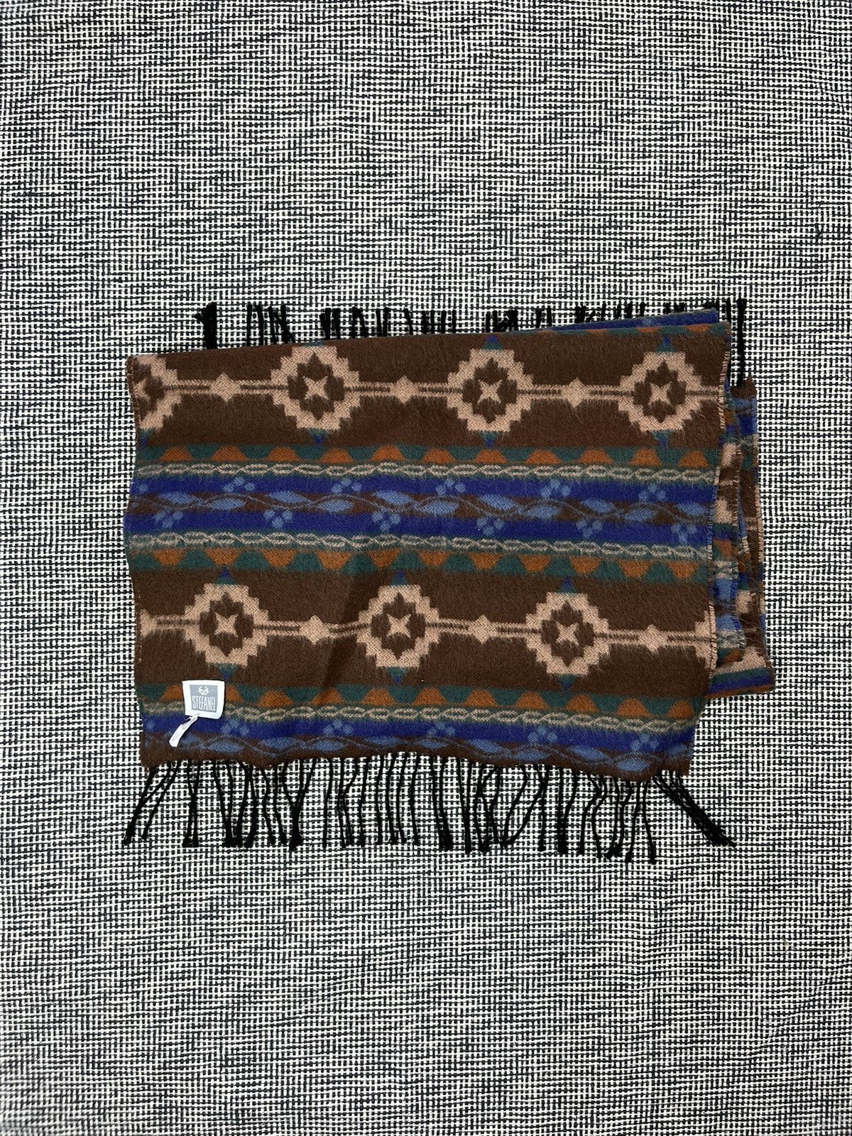 Vintage vintage Navajo style oversized scarf Size ONE SIZE - 2 Thumbnail